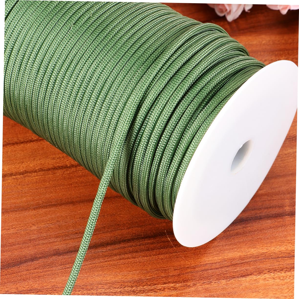 INOOMP Paracord 100m 4mm a Nove Anime, Corda Verde ad Alta Resistenza