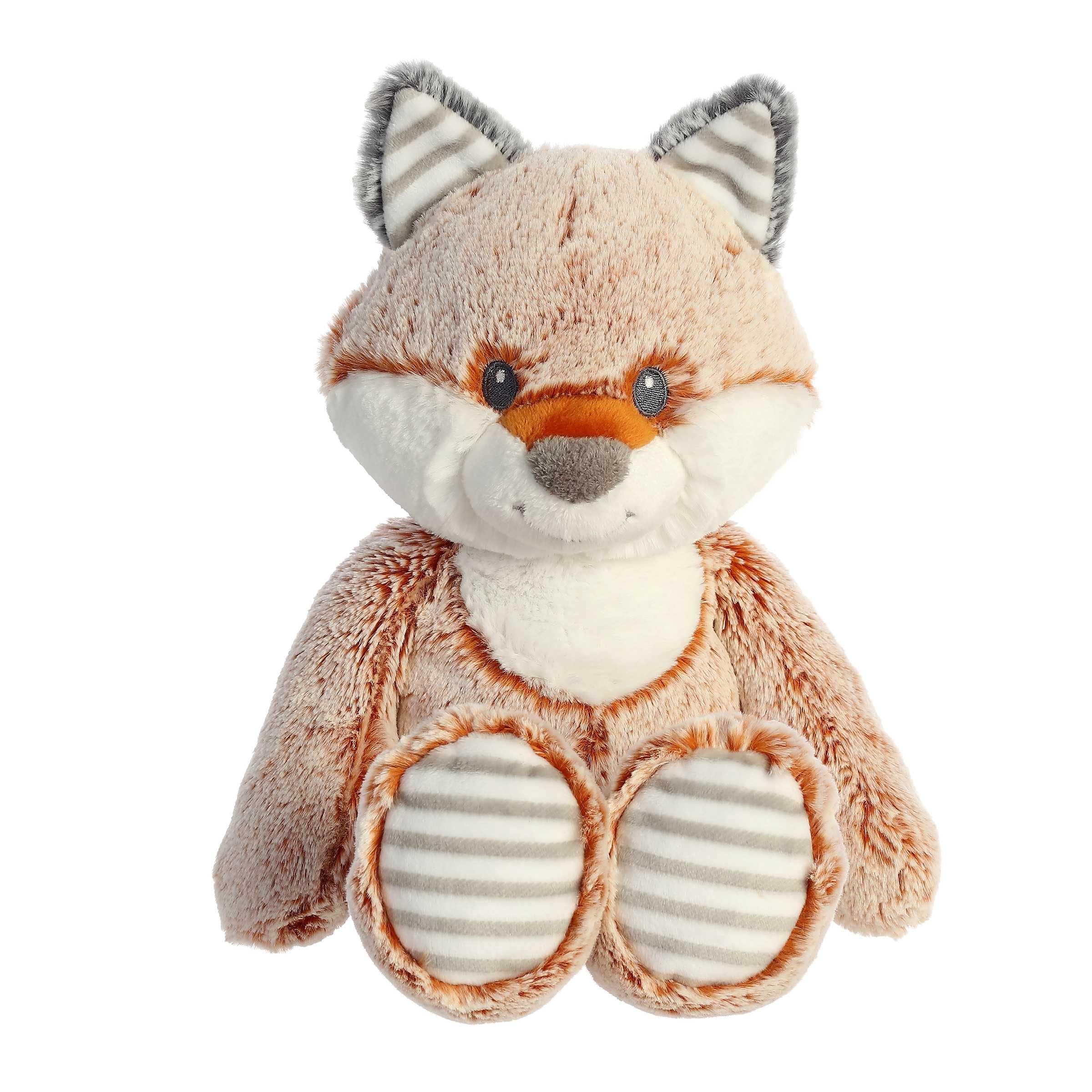 Aurora® Adorable Cuddlers™ Felton™ Baby Stuffed Animal - Security and Sleep Aid for Kids and Babies - Perfect for Baby Showers and Nursery Decorations - Brown 14 Inches