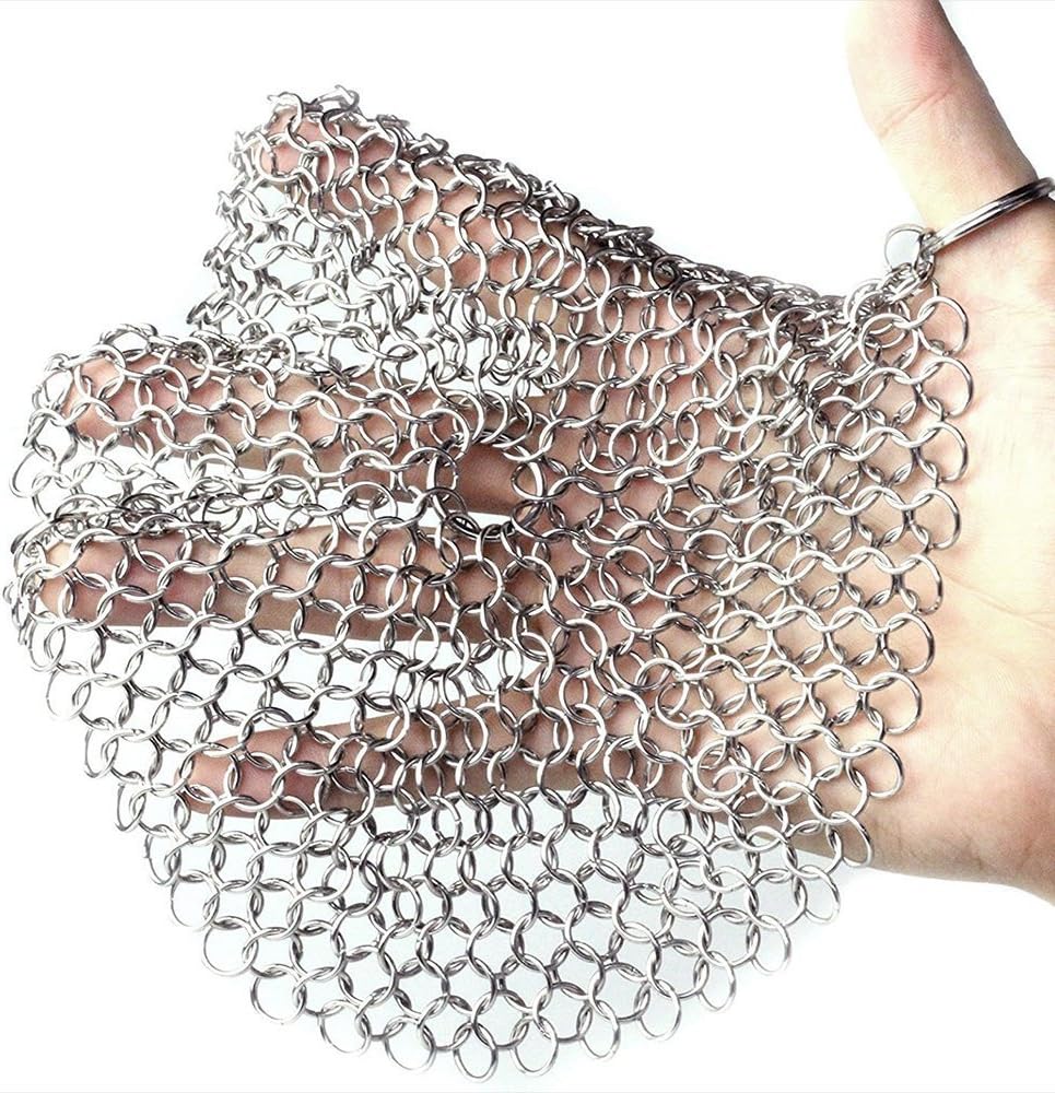 Onе-Dау Sаlе: Uр tо 70% оƒƒ KitCast The Original 7 Stainless Steel Cast Iron Cleaner Chainmail Scrubber for Cast Iron Pan Pre-Seasoned Pan Dutch Ovens Waffle Iron Wok Cauldron Tortilla Press Hibachi Griddle with eBook (KCC316) Uр Tо 50% оƒƒ KitCast The Original 7 Stainless Steel Cast Iron Cleaner Chainmail Scrubber for Cast Iron Pan Pre-Seasoned Pan Dutch Ovens Waffle Iron Wok Cauldron Tortilla Press Hibachi Griddle with eBook (KCC316)