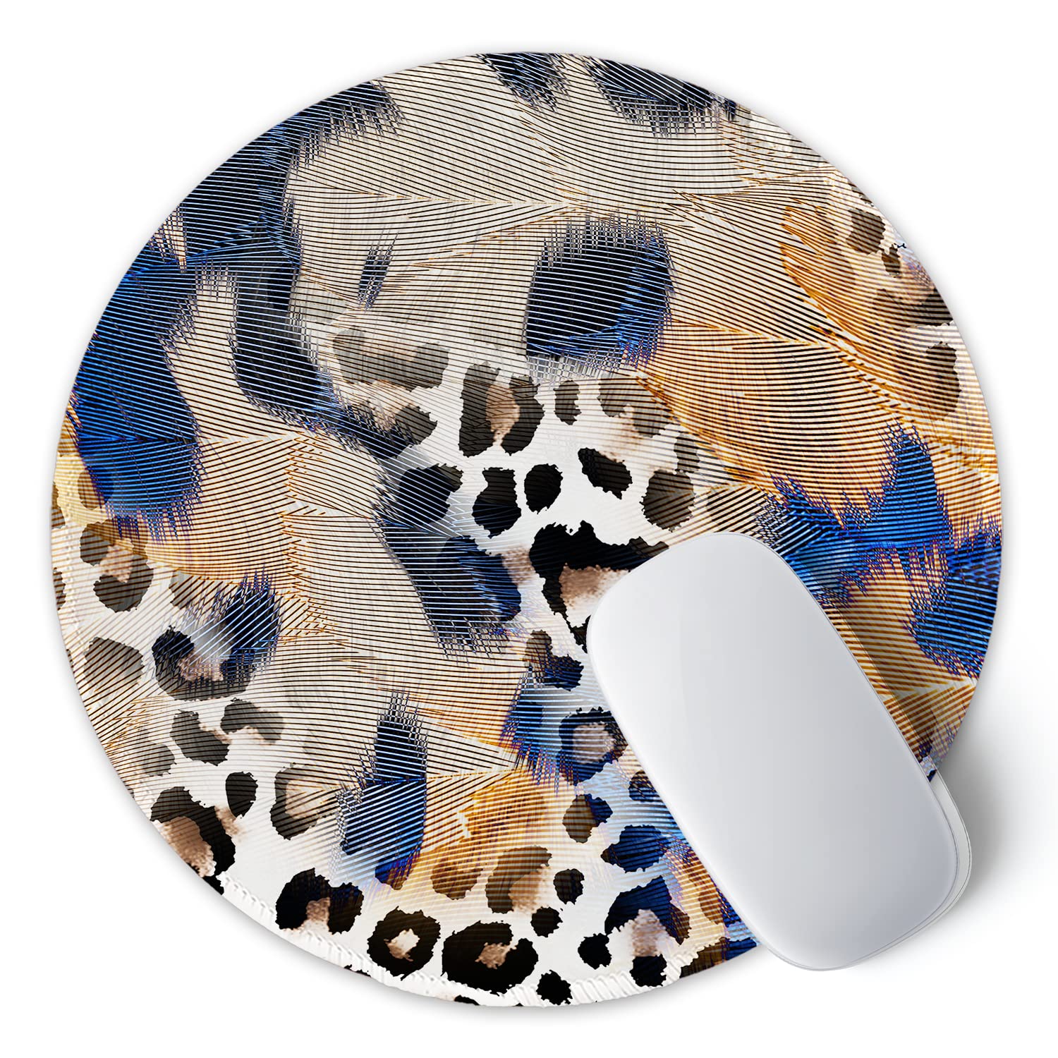 The ITNRSIIET Leopard Print Mouse Pad offers a stylish and functional addition to any workspace.