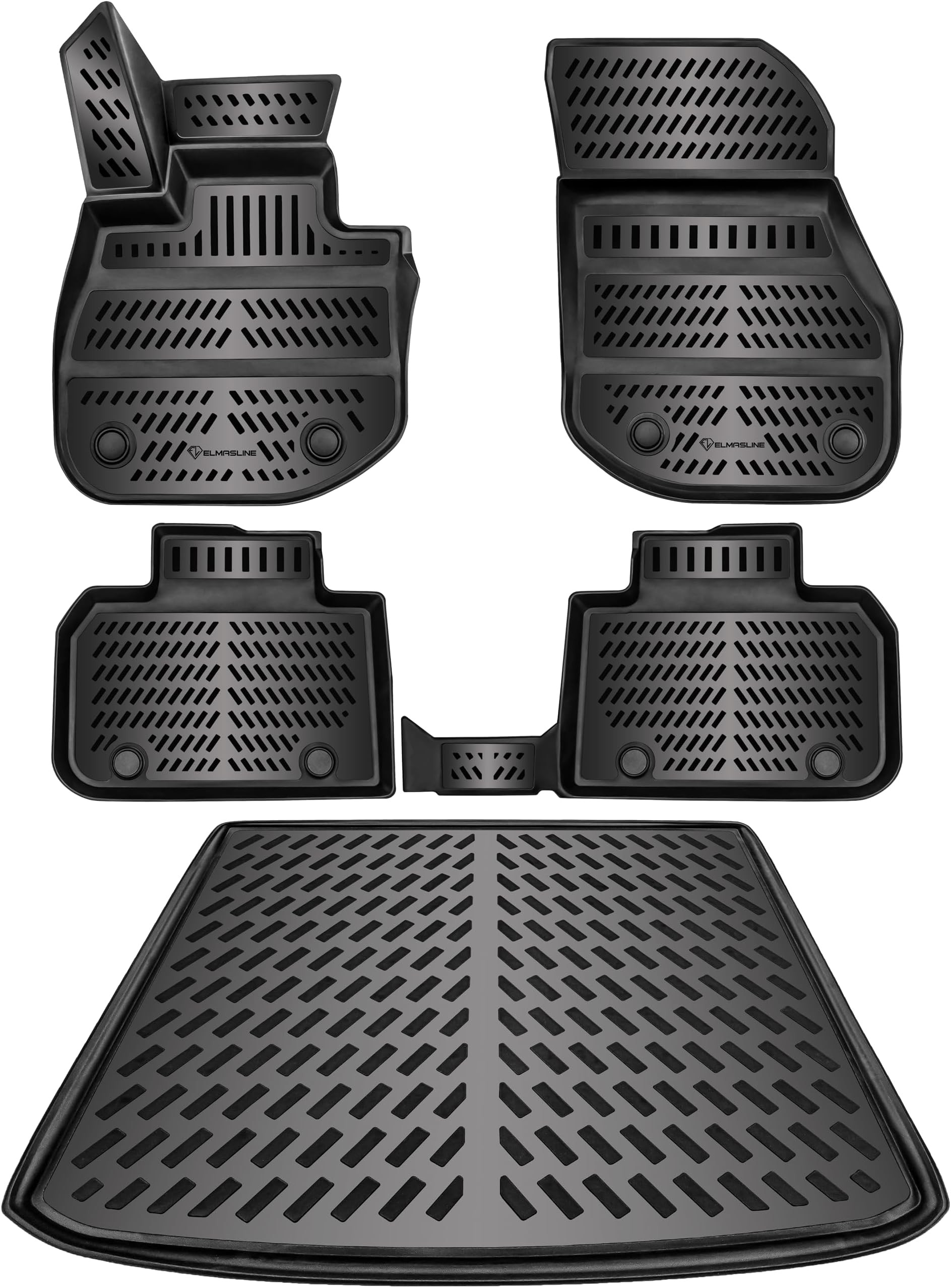 ELMASLINE 3D CAOUTCHOUC pour Kia Sportage 5 à Partir De 2022 Tapis Sol