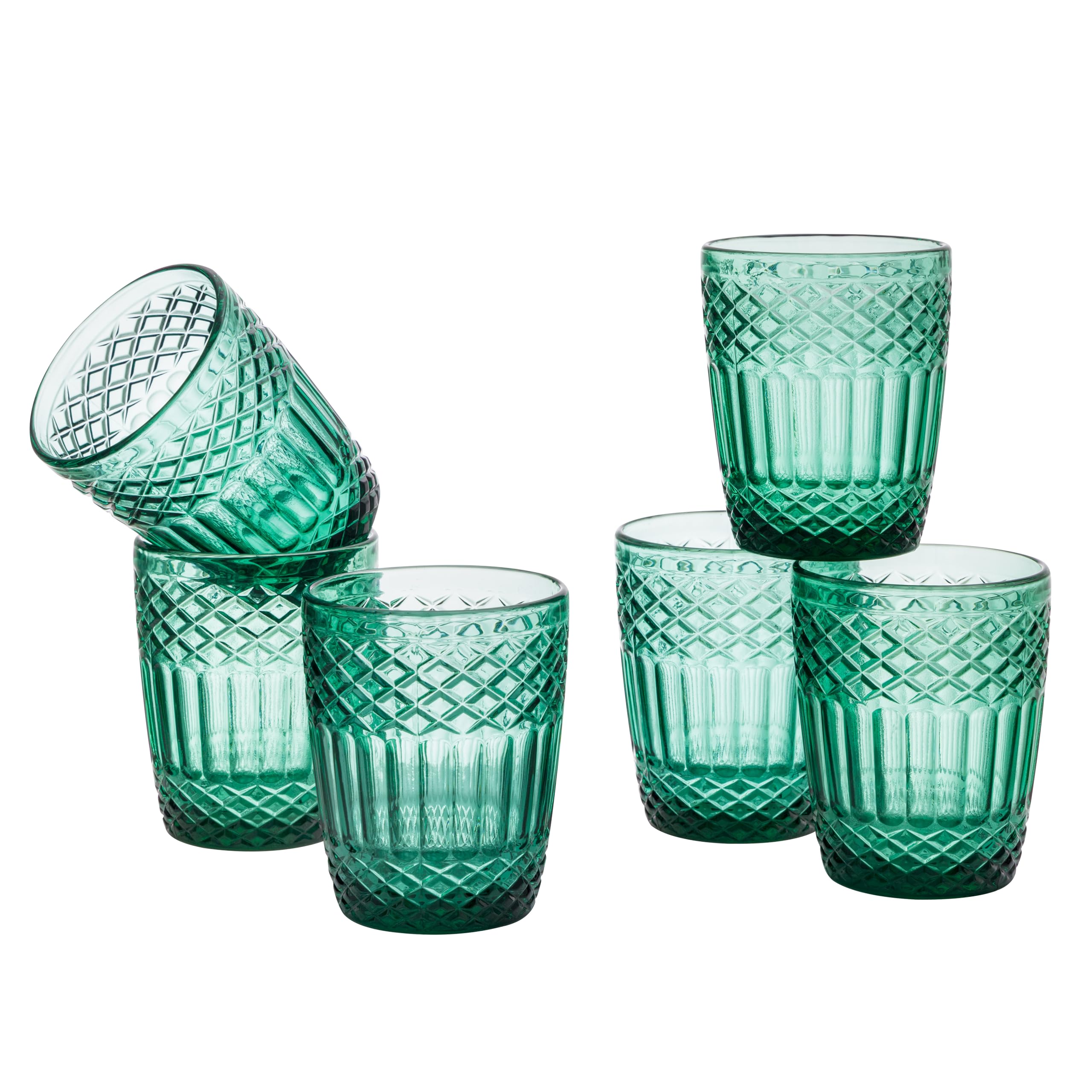 Set 6 Calici In Vetro Baroni Home 20cl - Bicchieri Decorati Con Pois In Rilievo, Lavabili In Lavastoviglie - Foto 11