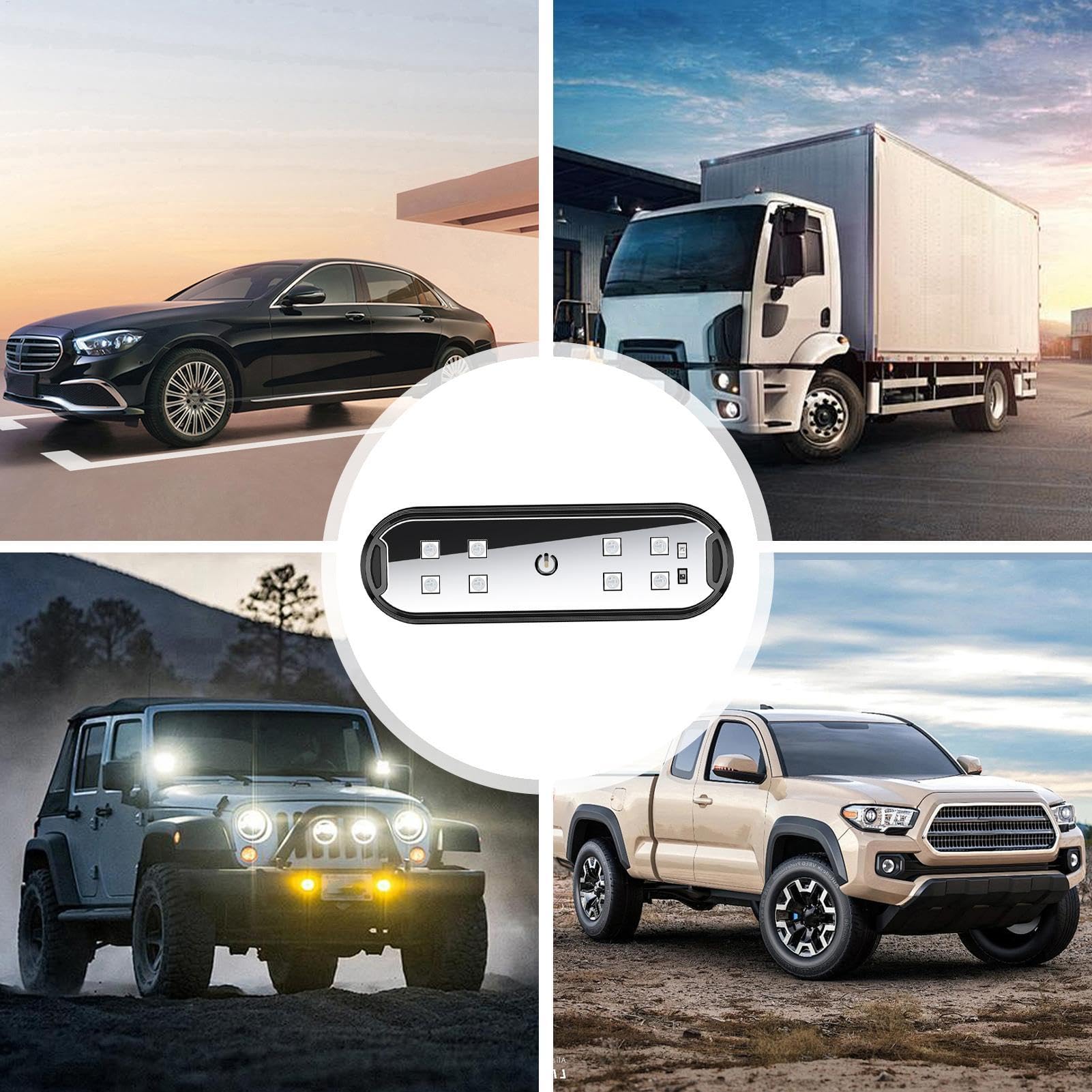 Amazon | LEDドアシルライト | ドアオープン警告灯配線不要の車ドア