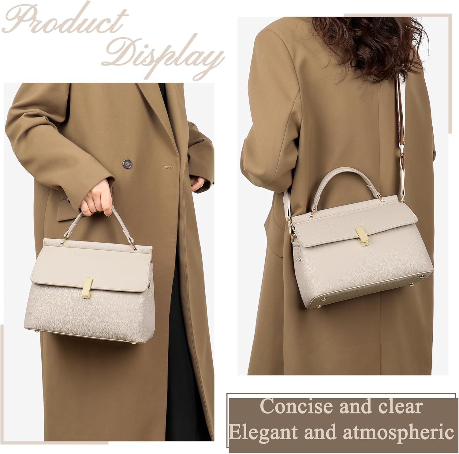 Fashions PU Leather Shoulder Bag Slouchy Tote Bag For Women Cute Designer Handbags