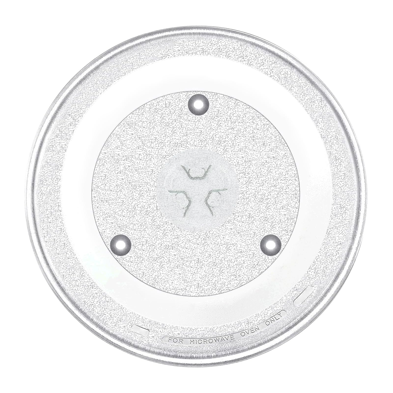 SPARES2GO Universal Microwave Turntable Plate 6 Lug Fixing Y Type Glass Dish Tray (10.65" / 27cm / 270mm)