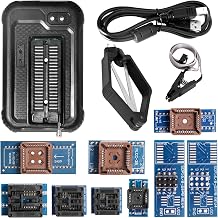 Universal USB Programmer T48 Mini Pro Programmer with 10 Adapters SOP8 to DIP8 for SPI/Nor/NAND Flash/EMMC/IC Tester eprom Programmer with ICSP Port
