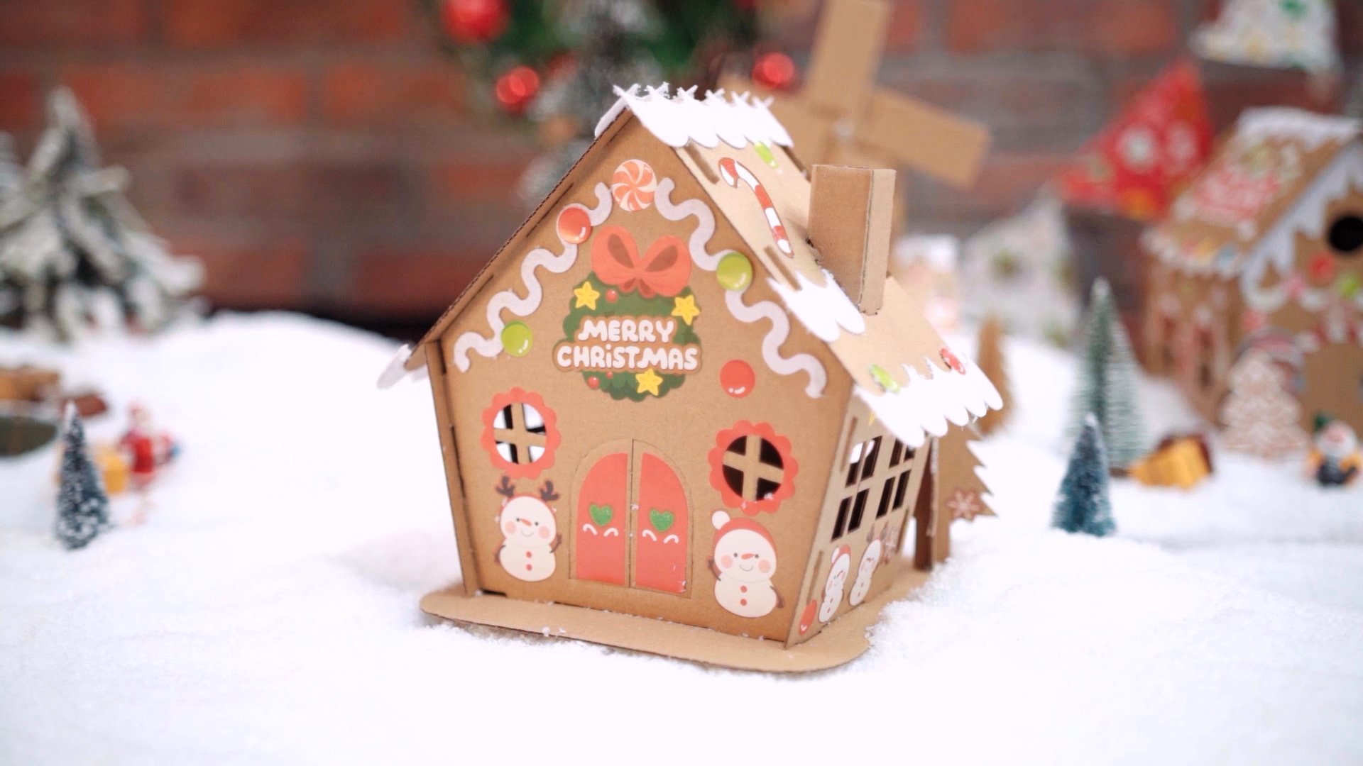 Kit De 8 Casitas De Madera Para Pintar - Manualidades De Navidad Para Niños Creativos