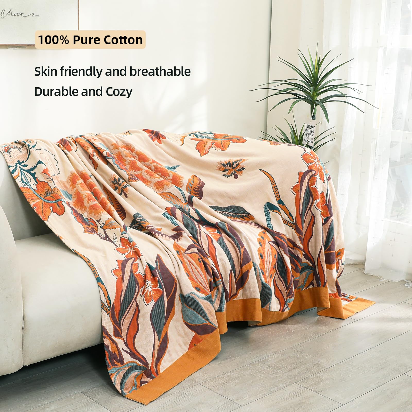VANJOROY Bohemian Sofa Large Bed Throw Blanket - Image 2