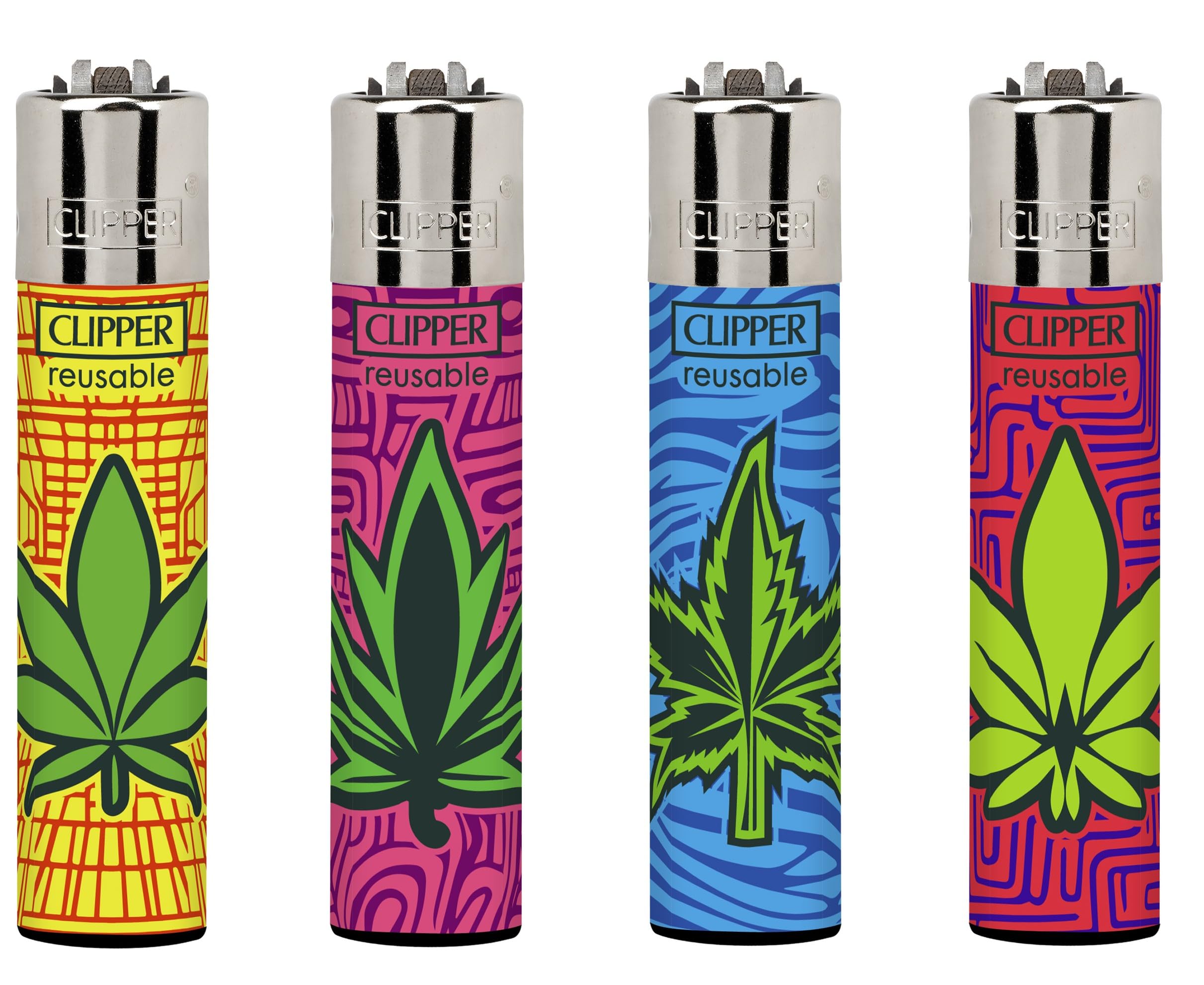 ksp partners ltd e-commerce 4 X CLIPPER LIGHTERS (WEED MIX)