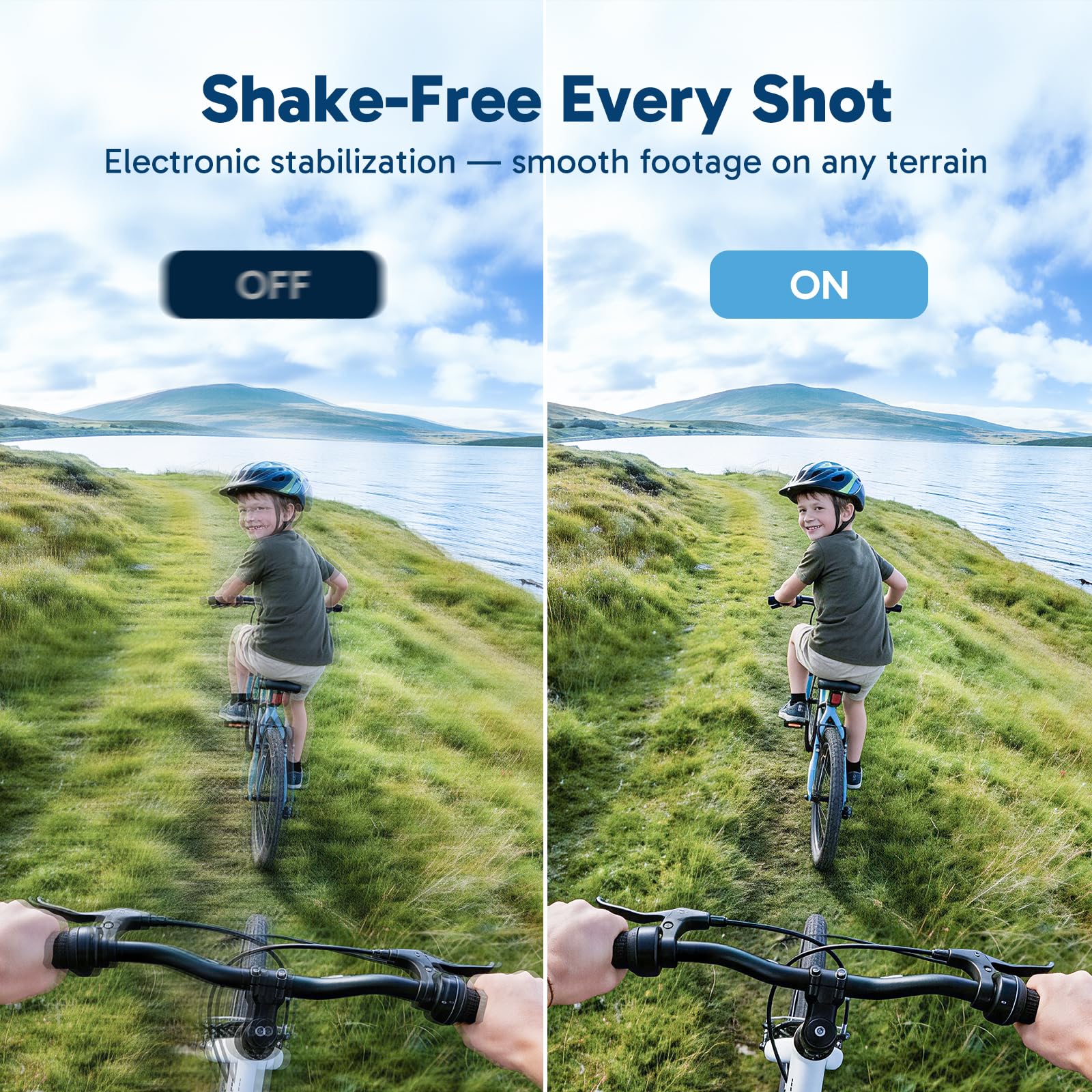 AKASO EK7000 Action Kamera 4K 20MP WiFi Unterwasserkamera 170° Weitwinkel EIS Stabilisierung 2x1050mAh Akkus Schwarz