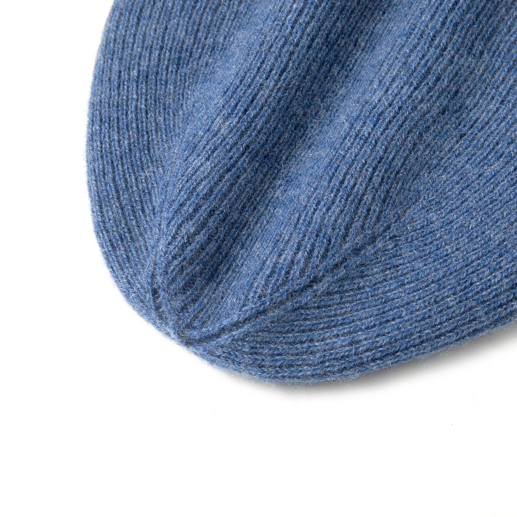 100% Puro Cachemire Cappello a Doppio Strato per Donne e Uomini, Cappello Invernale Morbido a Coste Unisex
