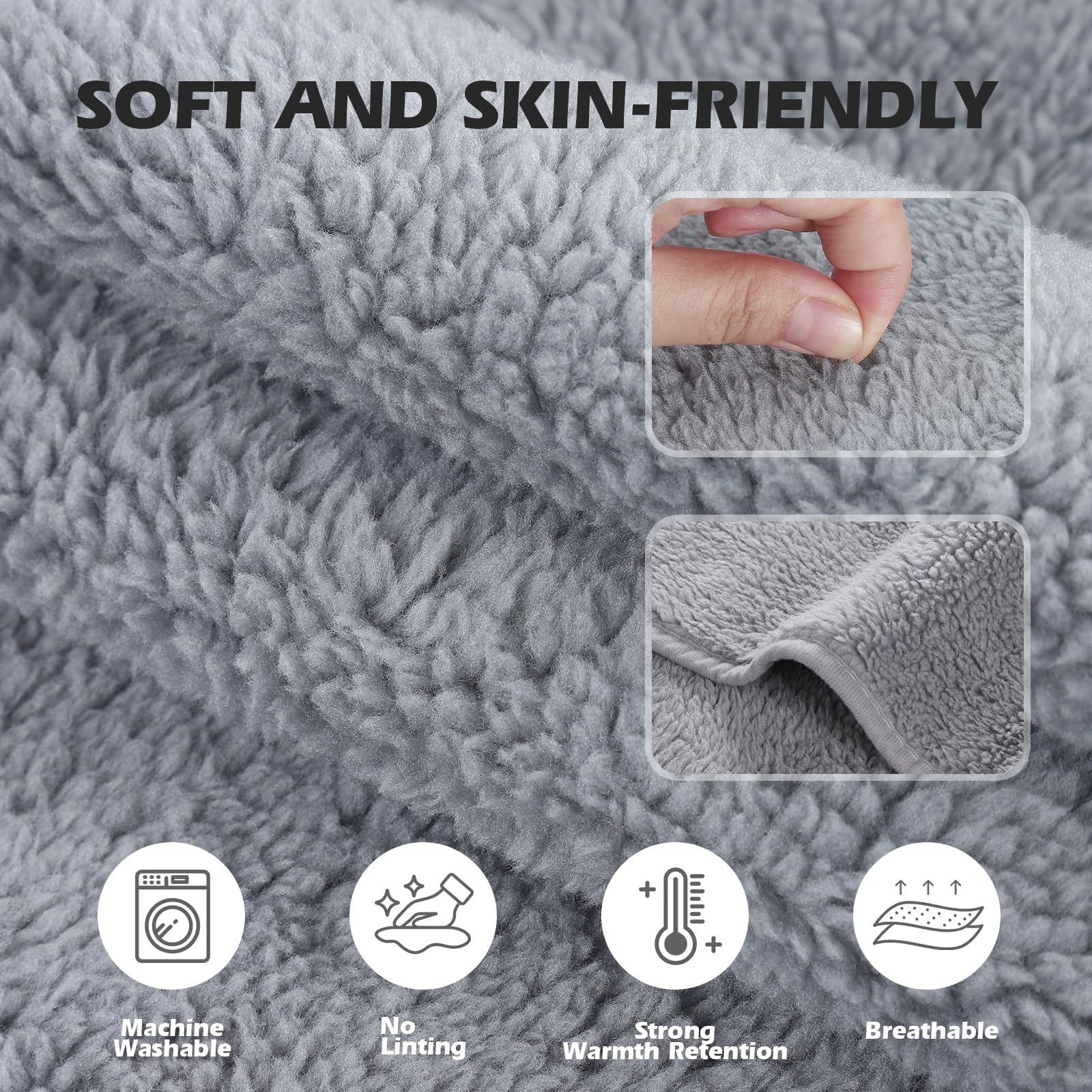 Funda Copridivano 3 Poste Antiscivolo – Morbido E Caldo, 70x180 Cm, Grigio, Con Punti In Silicone, Adatto A Tutti I Divani