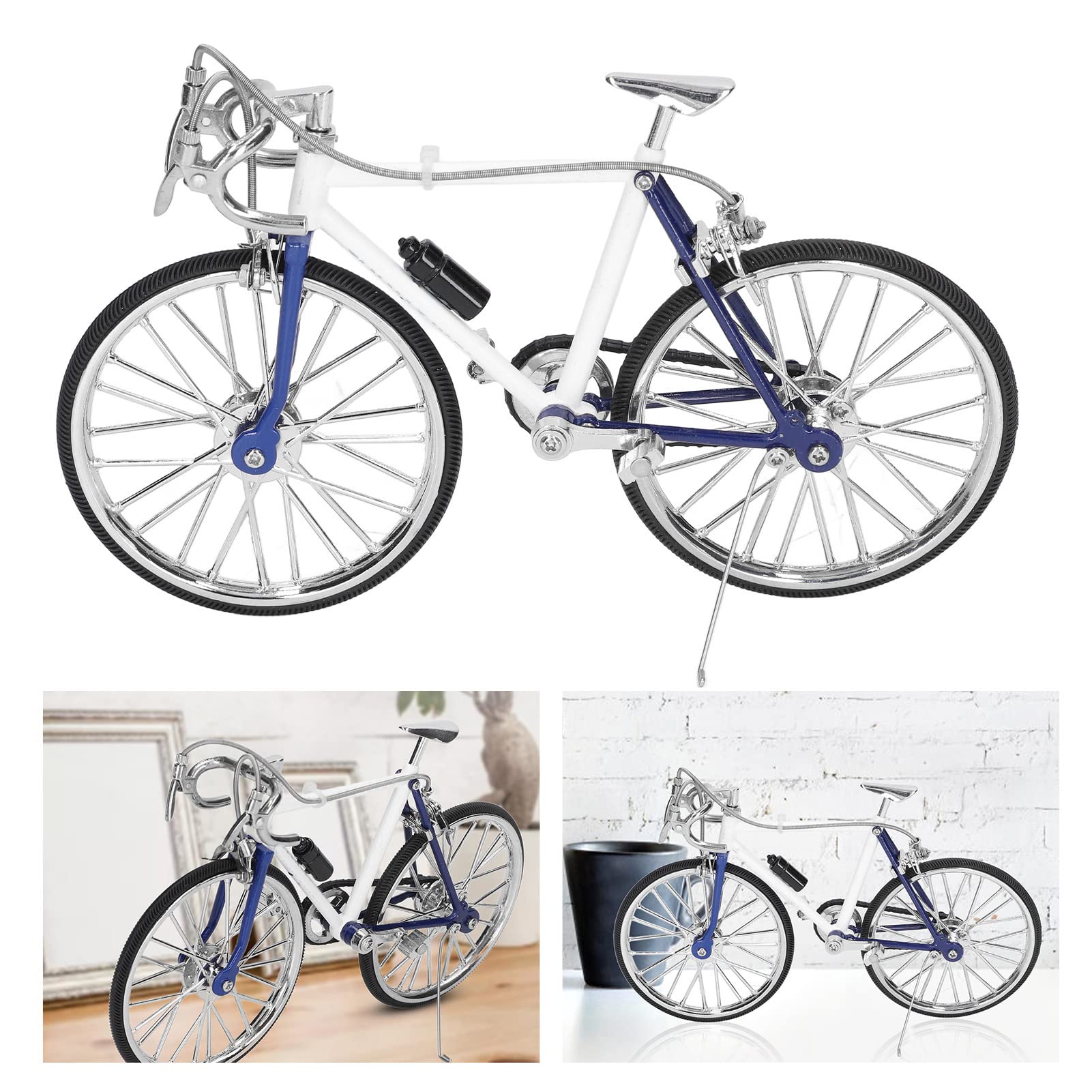 Ozdoba Modelu Mini Roweru, 1:10 Kolekcje Rowerów o Wysokiej Symulowanej Stopie Retro Miniaturowa Figurka Kreatywna Figurka Rowerowa Decor