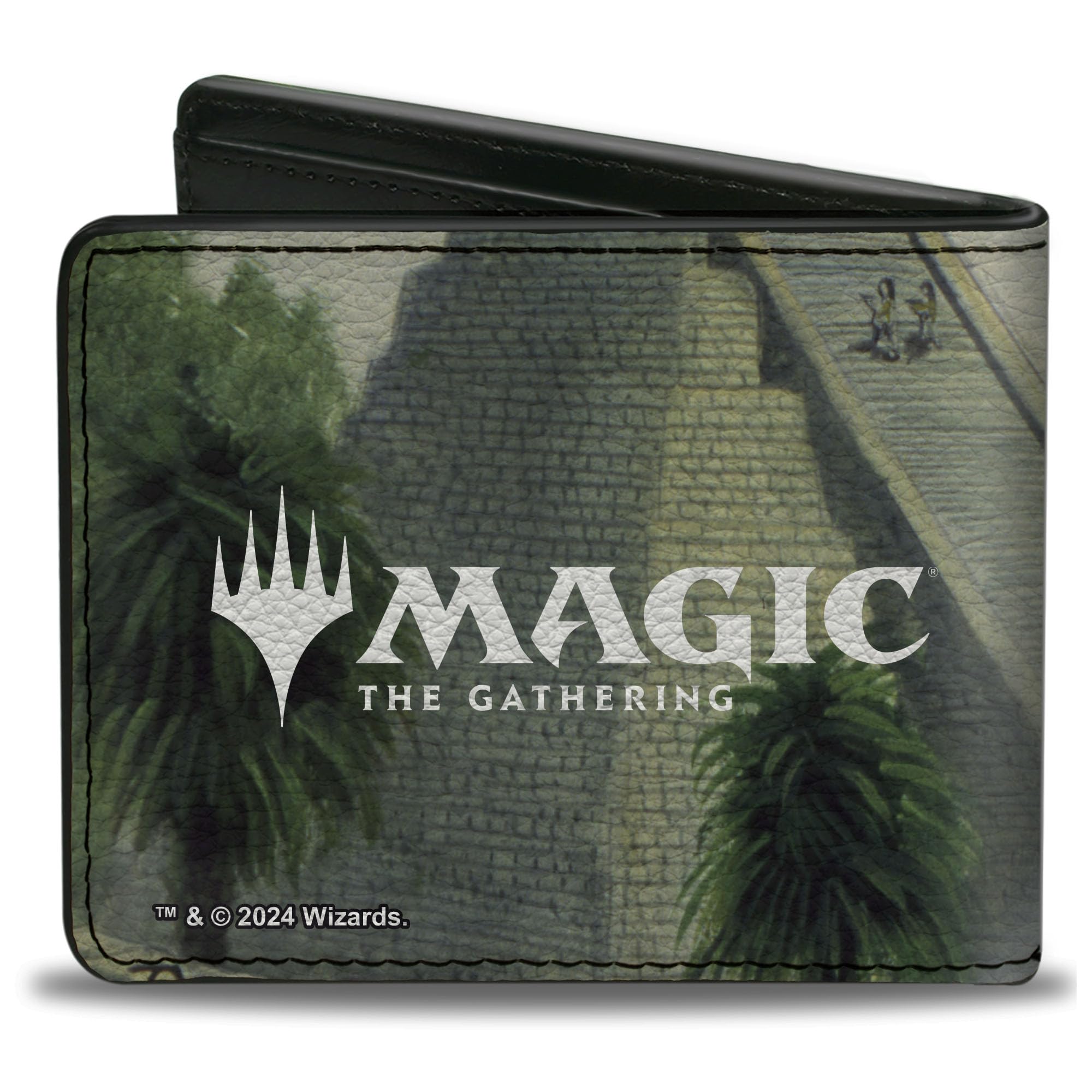 Buckle-Down Magic the Gathering Wallet, Bifold, Magic the Gathering Ancestral Recall Pyramid Card Image, Vegan Leather