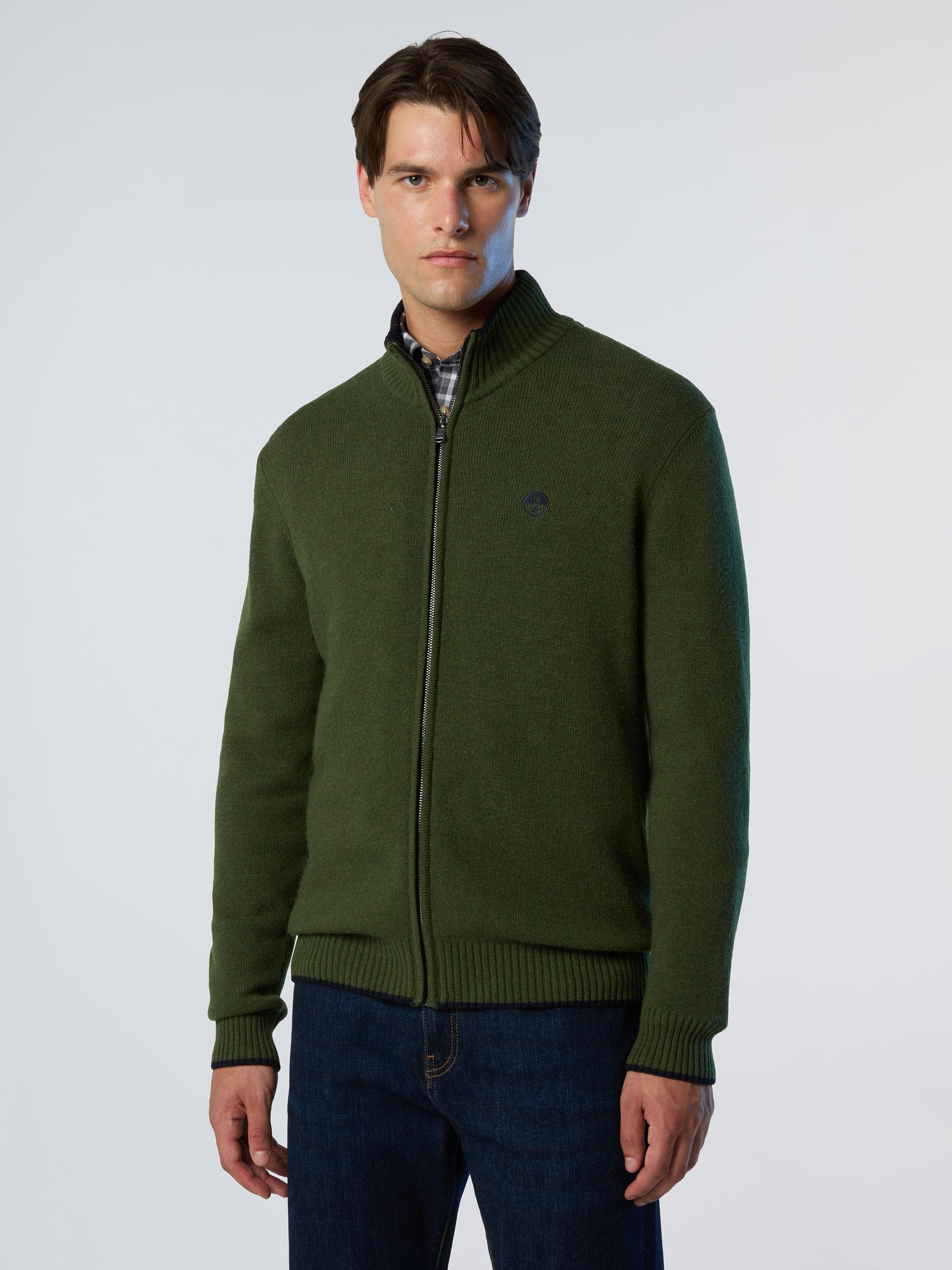 NORTH SAILS Cardigan Uomo in Misto Cashmere con Zip
