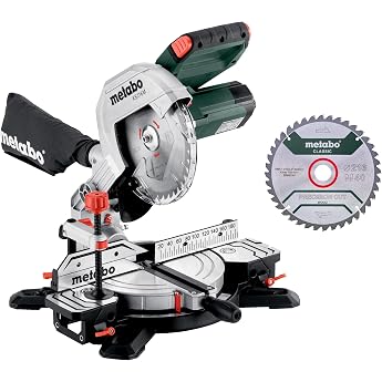 metabo KS 216 M Chop Saw Set 1100 W 216 mm Saw Blade Crosscut and