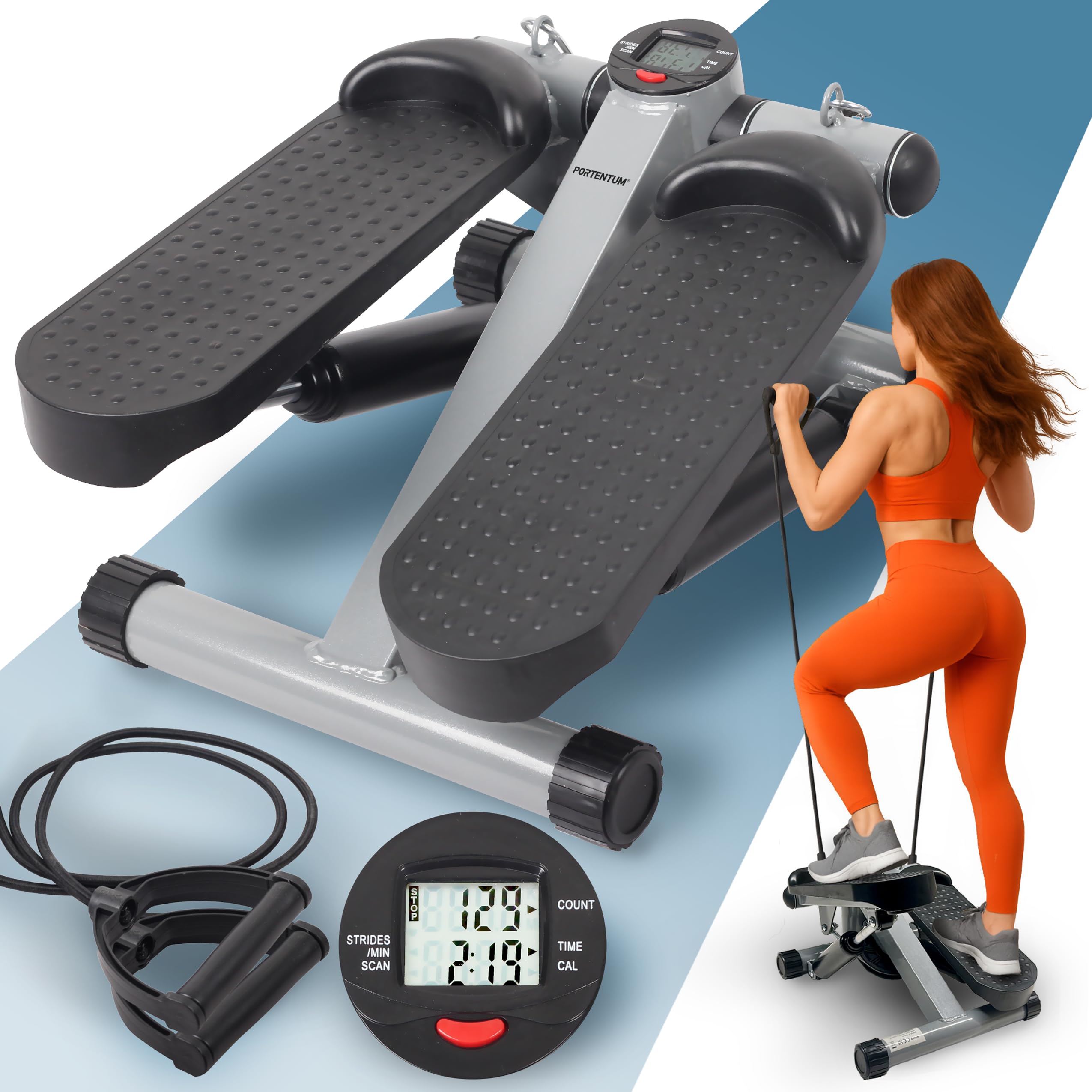 Mini-Stepper Swing Stepper Twist Stepper Mini Step Machine met weerstandsbanden Home Mute Stair Fitness Machiner Gratis installatie voor training binnenshuis Efficency Mini-Stepper Swing Stepper Twist Stepper Mini Step Machine met weerstandsbanden Home Mute Stair Fitness Machiner Gratis installatie voor training binnenshuis Efficency
