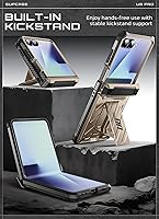 Vista 4 de SUPCASE Funda para Samsung Galaxy Z Flip 7 con soporte integrado y clip para cinturón (Unicorn Beetle Pro), [protección de bisagra]