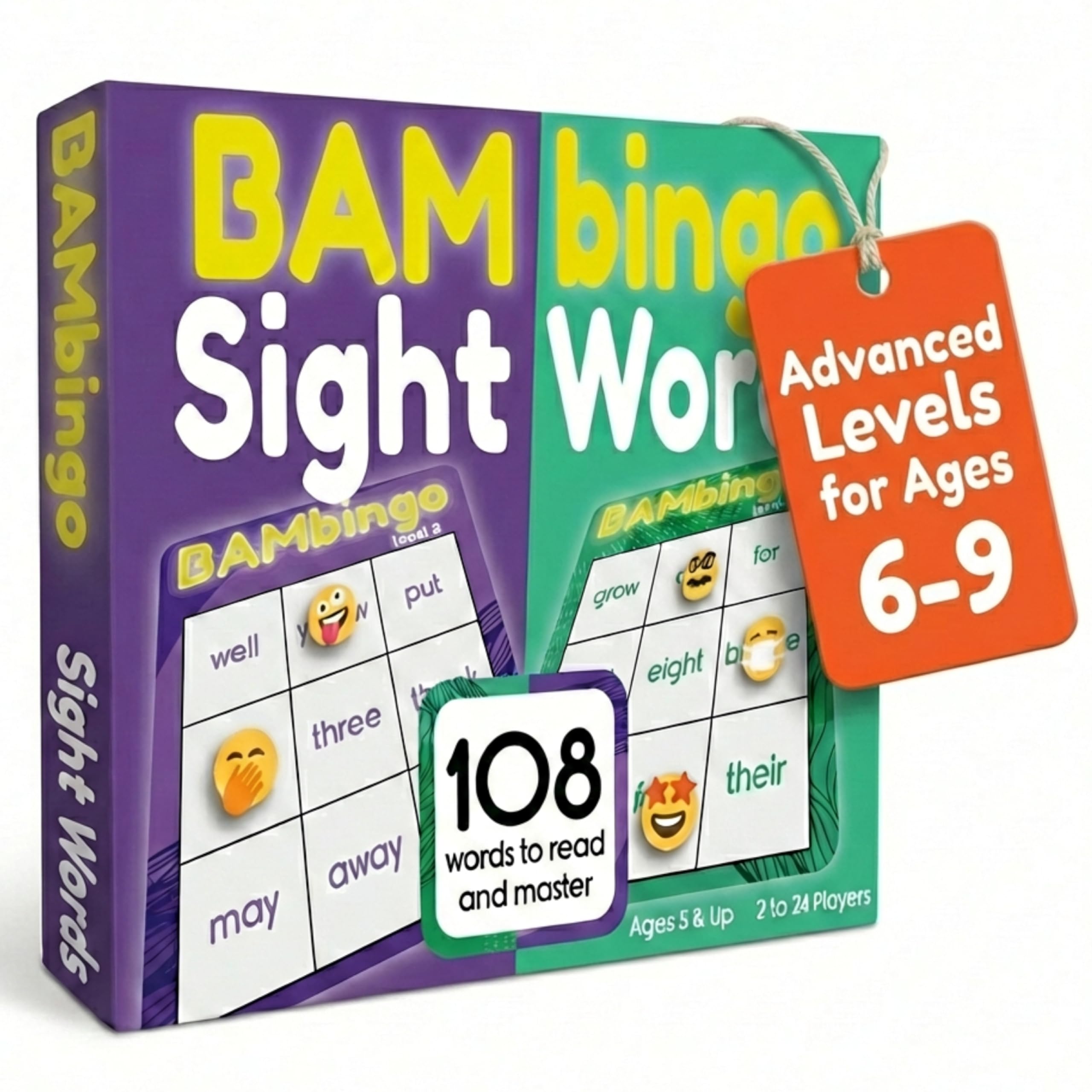 - Sight Word Bingo Game Level 3 & 4 - Learn to Read Vocabulary for 1st 2nd 3rd Grade Kids - Dolch's Fry's Site Words Reading Game