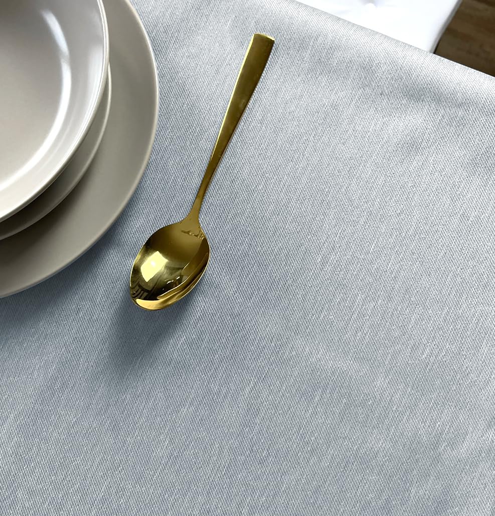 Rollmayer Tischdecke Velvet Uni Hellgrau 218 140x450cm