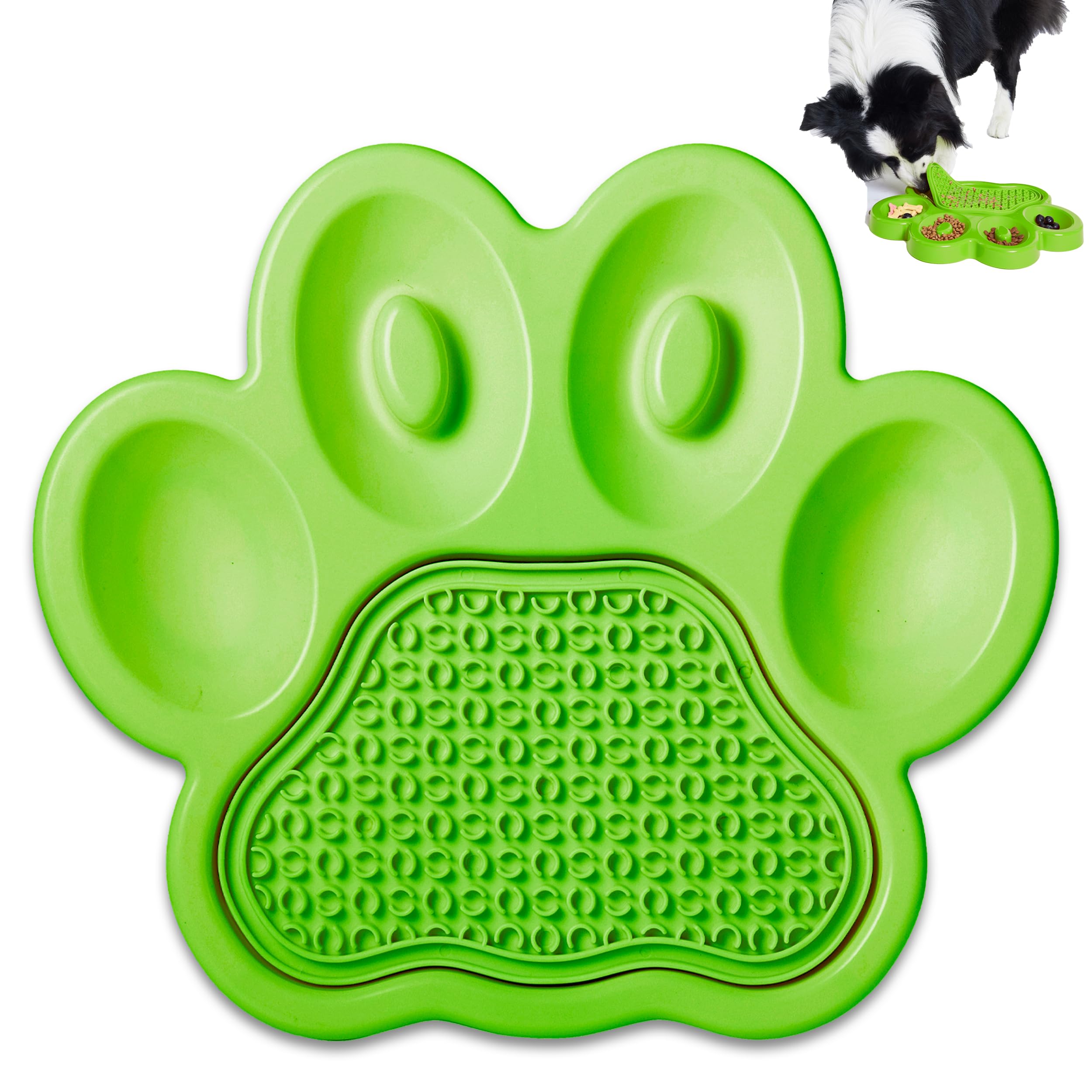 PetDreamHouse PAW 2-in-1 Slow Feeder Interactive Bowl with Removable Lick Mat - Green (B07ZP9LMGN) Amazon Price History, Amazon Price Tracker