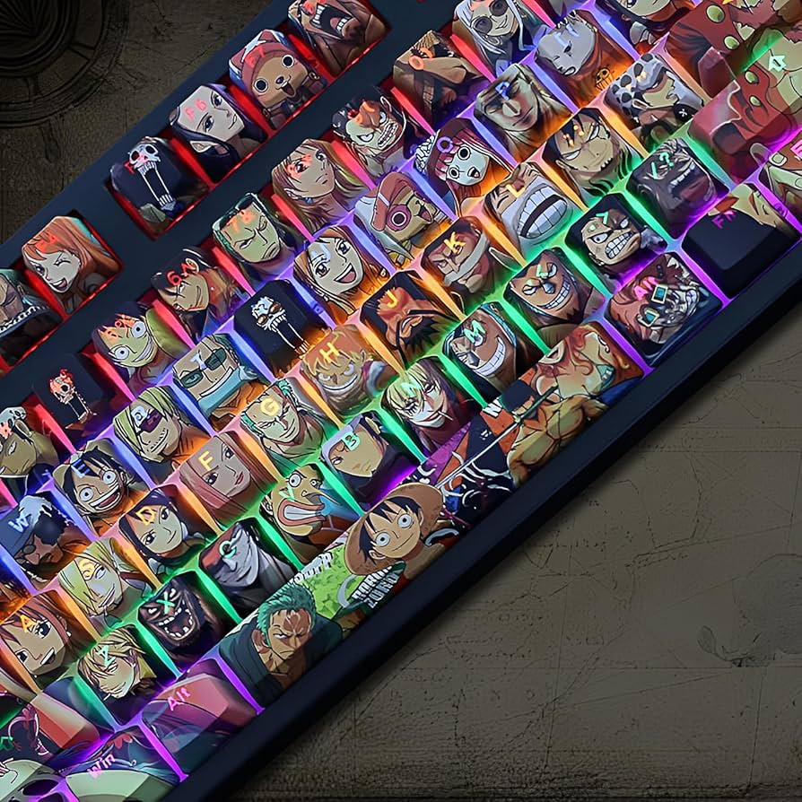 ★BOKU★ Amazon.com: FKZ Anime Keycaps,PBT 5-Sided Dye Sublimation