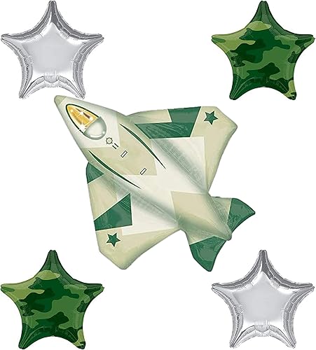 Ramo de globos de cumpleaños Jet Fighter Party Supplies