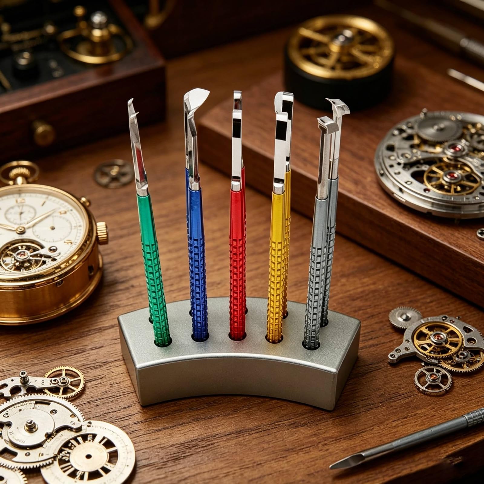 10 Pieces Agarre Estriado Abridor Cajas Reloj Kit Reparación Relojes Completo