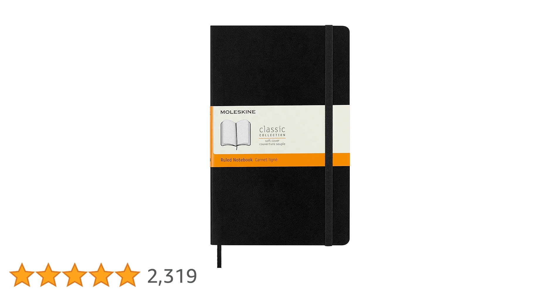 Amazon | Moleskine Classic Notebook, Large, Ruled, Black Amazon | Moleskine Classic Notebook, Large, Ruled, Black