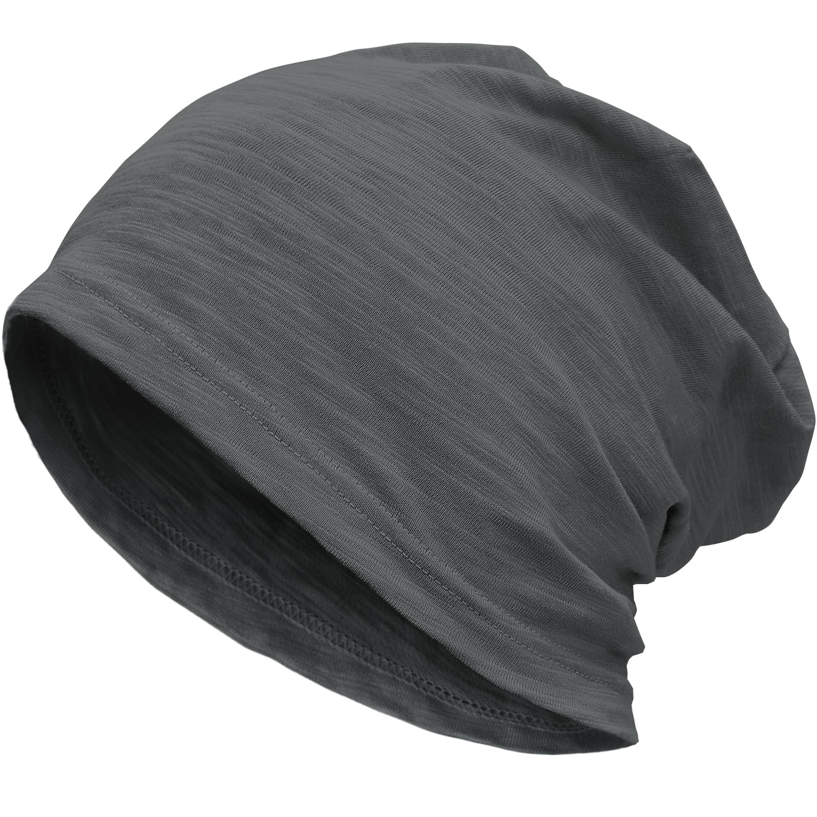 100% Cotton Lightweight Summer Hats for Women Men, Ultra Thin Slouchy Beanie Hat Oversizes Beanies Chemo Cap — view 9