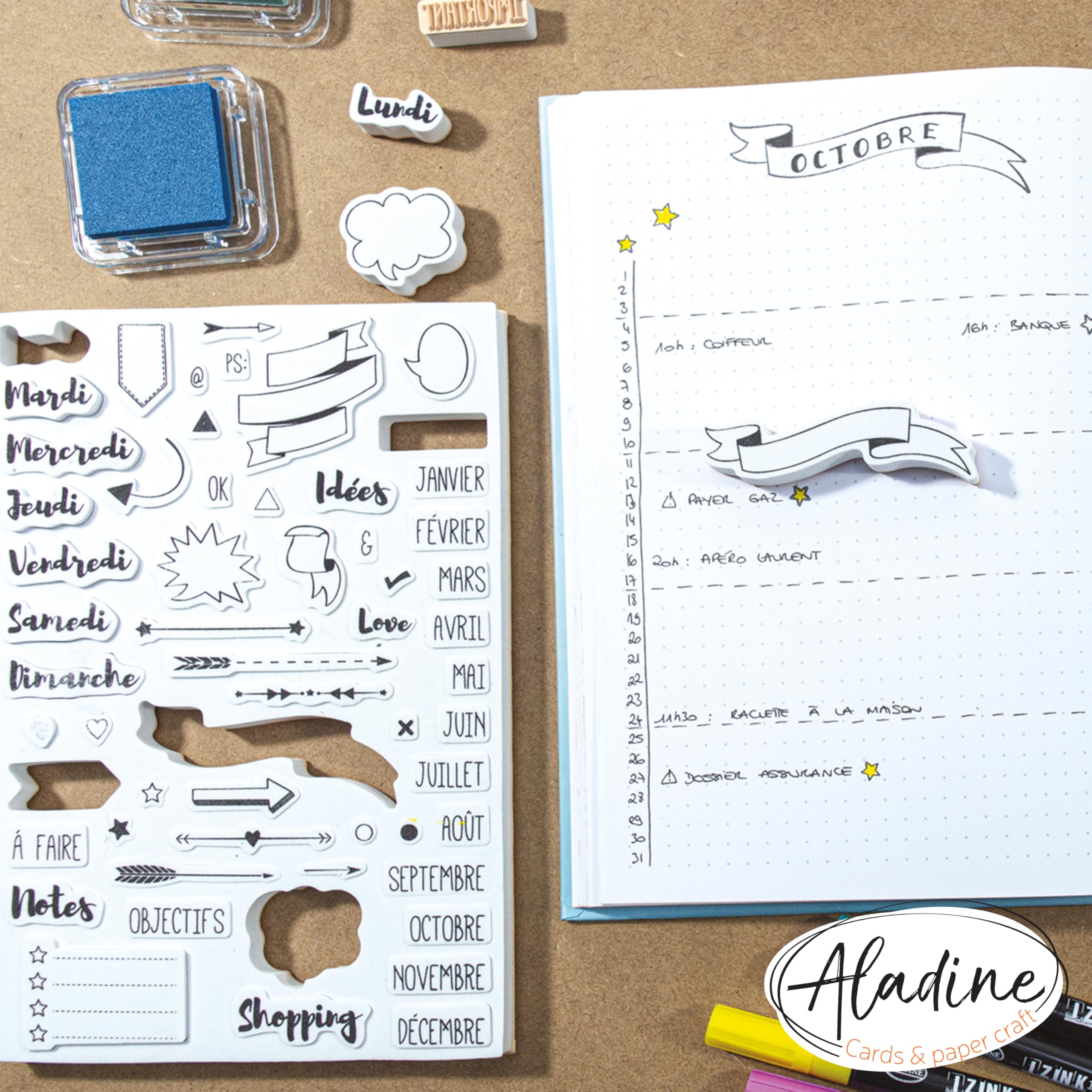 Aladine 03912 Stampo Planner Bullet gazeta