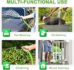 Heavy Duty Garden Hose 5/8 Inch x 200ft - Kink Resistant Lightweight Hybrid Hose, Leak Proof Rustproof Water Hose for Outdoor Watering