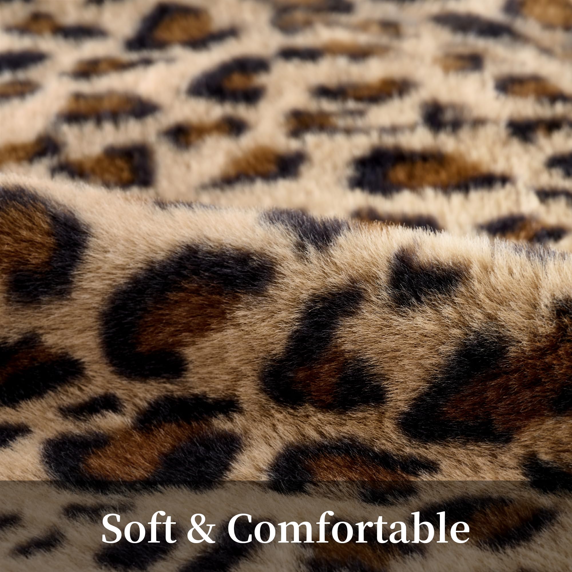 GALMAXS7 Cheetah Pillow Covers 18x18 Faux Fur Throw Pillow Covers Set of 2 Leopard Couch Pillow Covers Fluffy Soft Decorative for Home Living Room Bedroom
