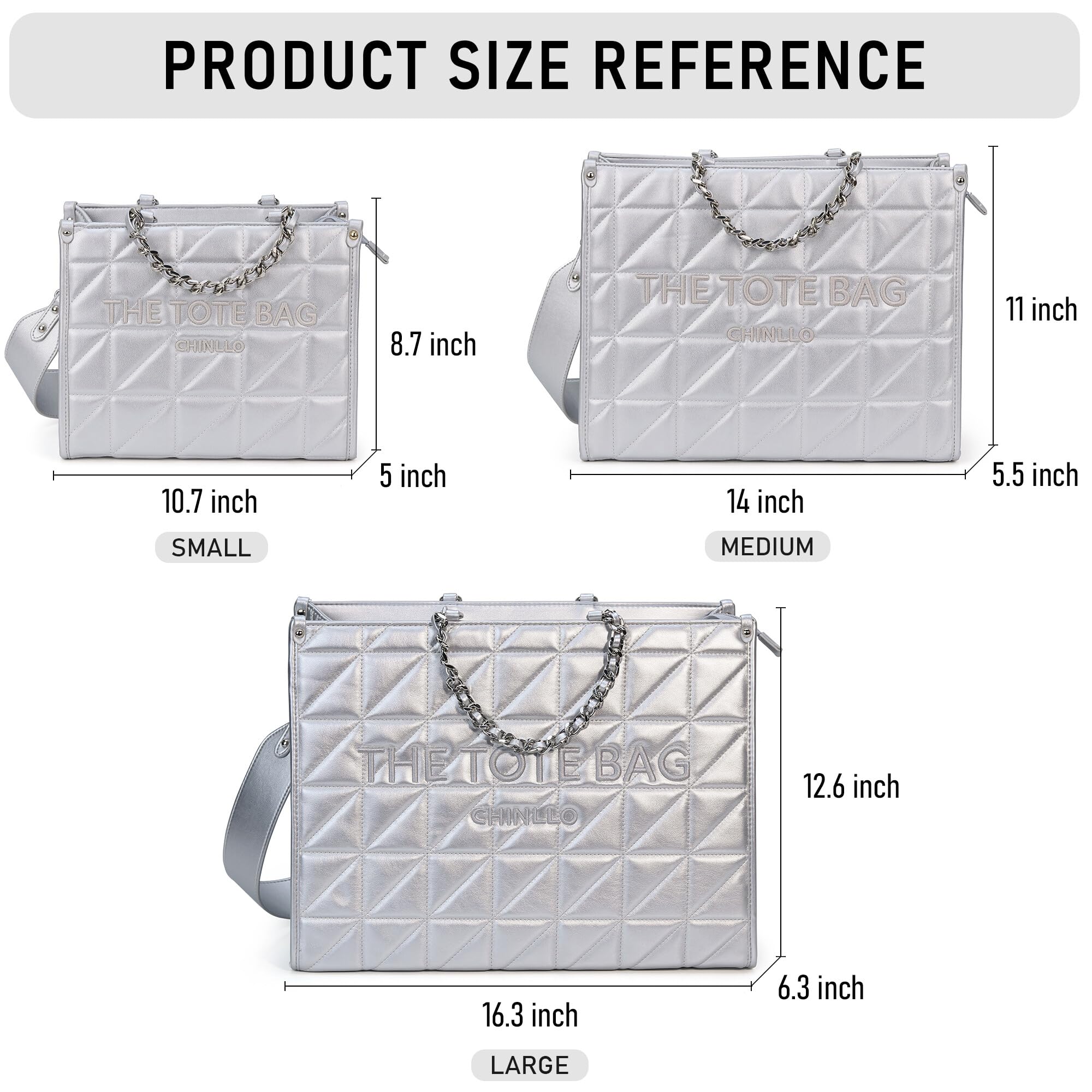 Chinllo Tote Bag for Women Top Handle Stachel Purse and Handbags with Shoulder Strap