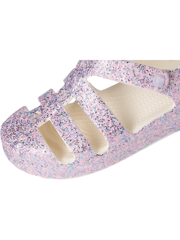 Purple Crocs Classic Fisherman Sandals (Little Kid/Big Kid)