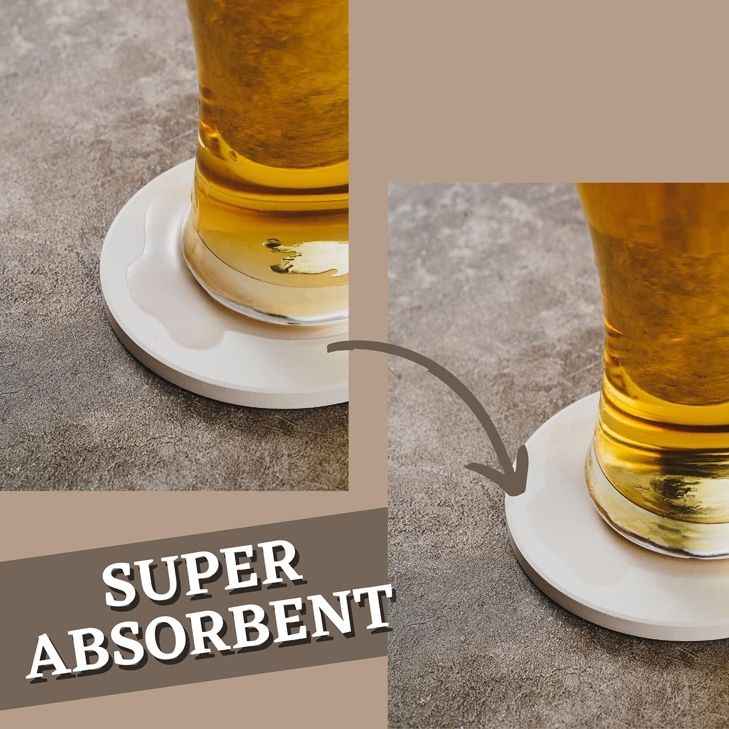 Onebttl Colorado Gifts for Men Women - Ceramic Coaster Set of 6 with Holder - Homesick Moving Away Housewarming Souvenir