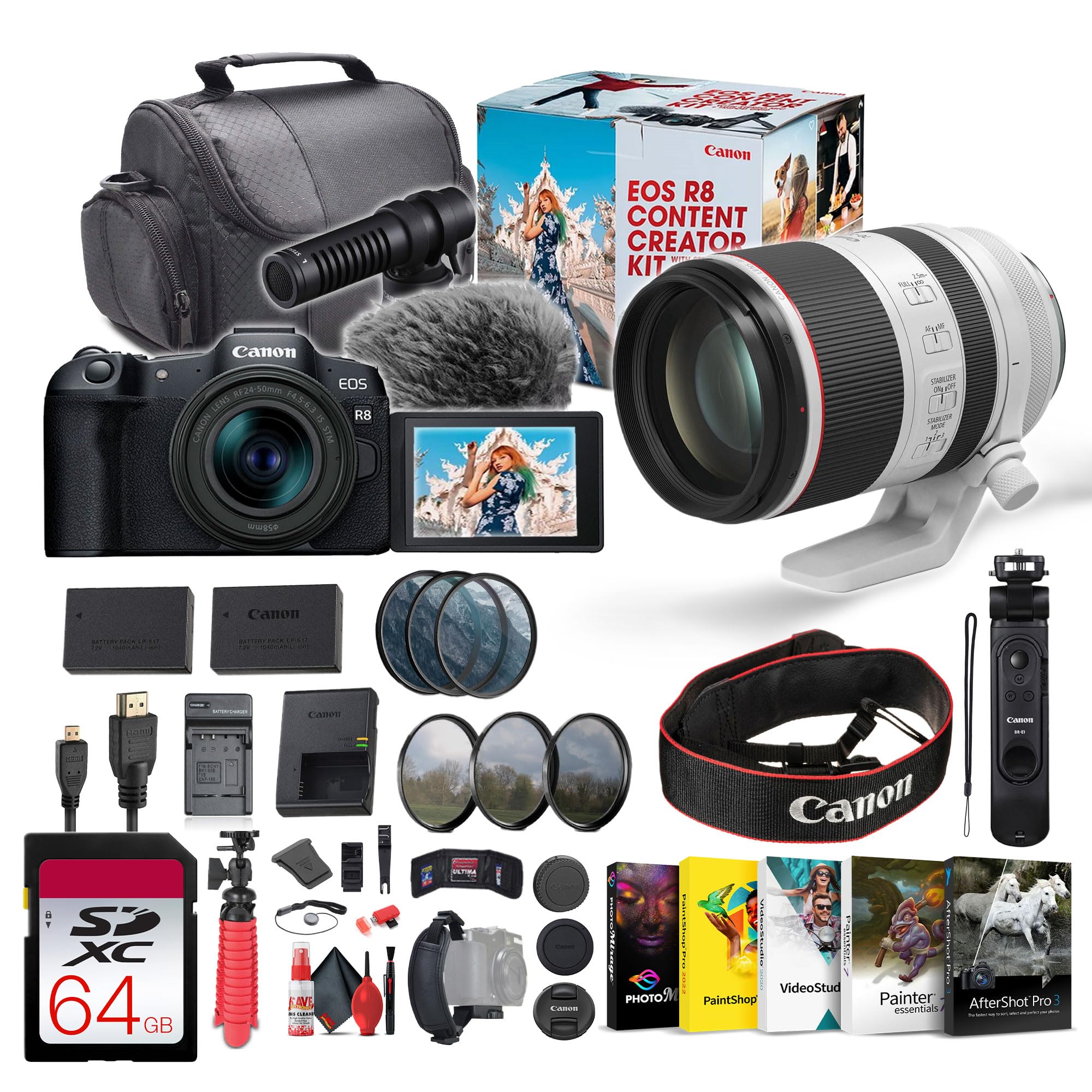Amazon.com : Canon EOS R8 Mirrorless Camera Content Creator Kit