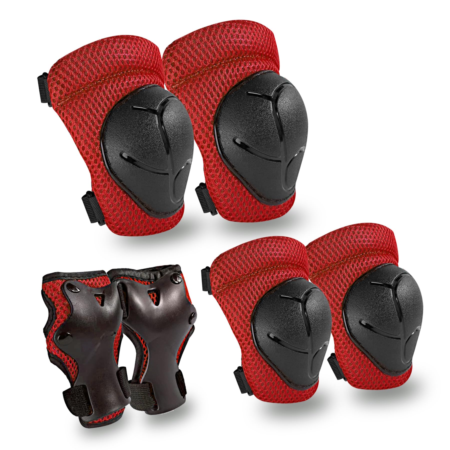 Knee Pads Elbow Pads Wrist Guards Set for Kids,Upgraded Protective Gear for Toddle 4-12 Boys or Girls Children Roller Skating Scooter Skateboarding Bike Roller Blade