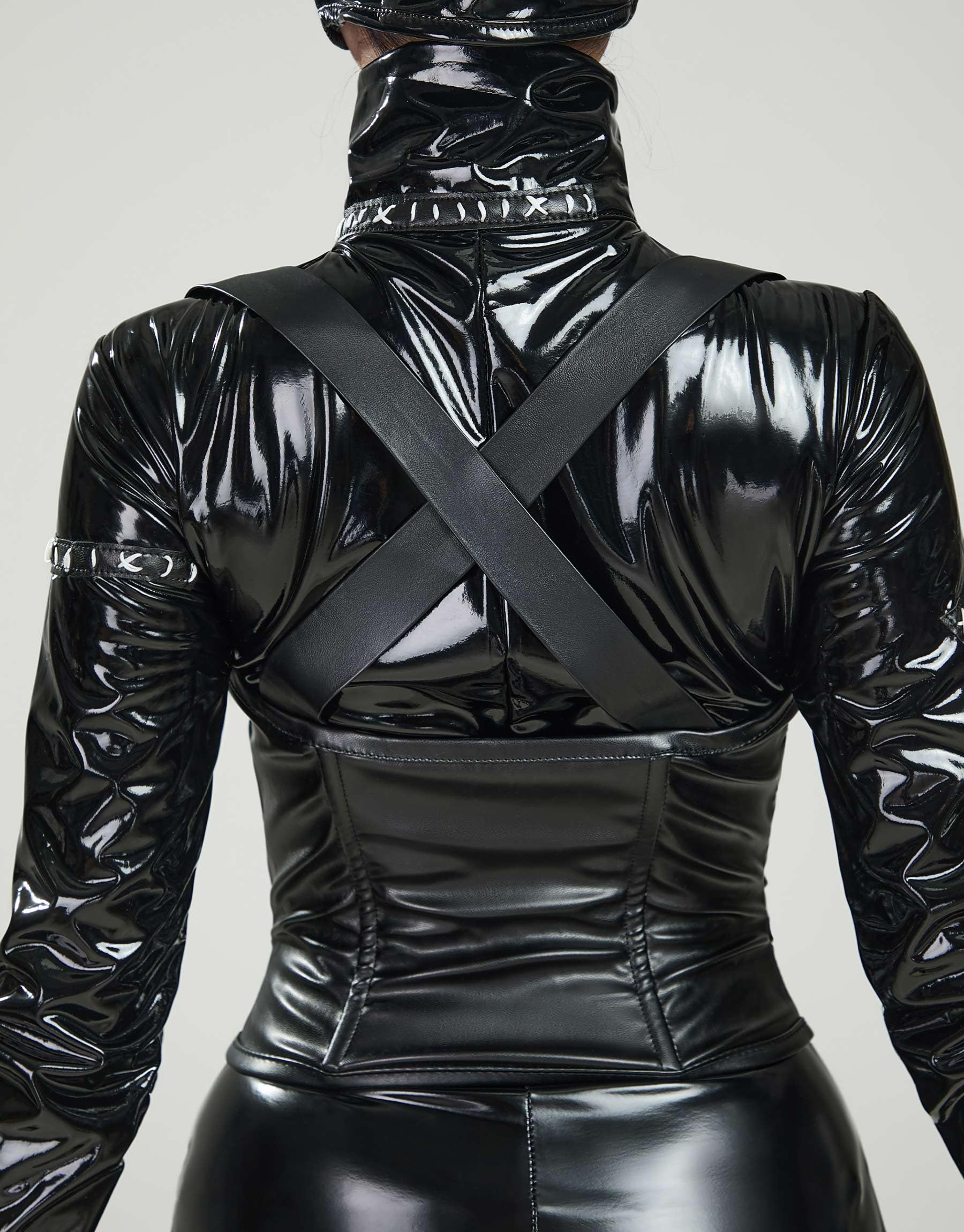 miccostumes Womens Costume Anime Cat Cosplay Bodysuit Jumpsuit Zipper Front With Corset Halloween: Small