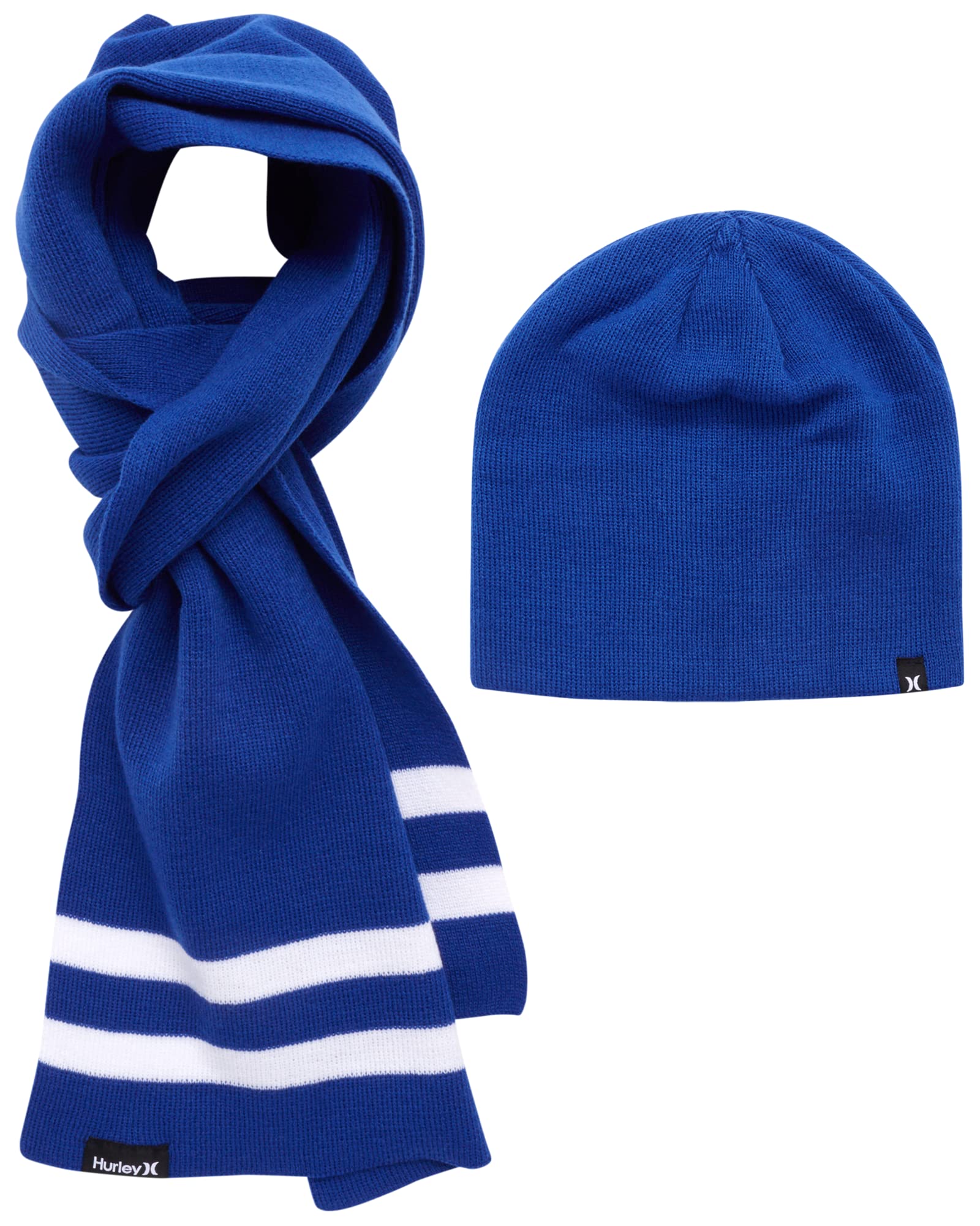 Hurley Men's Winter Hat Set - Beanie and Scarf