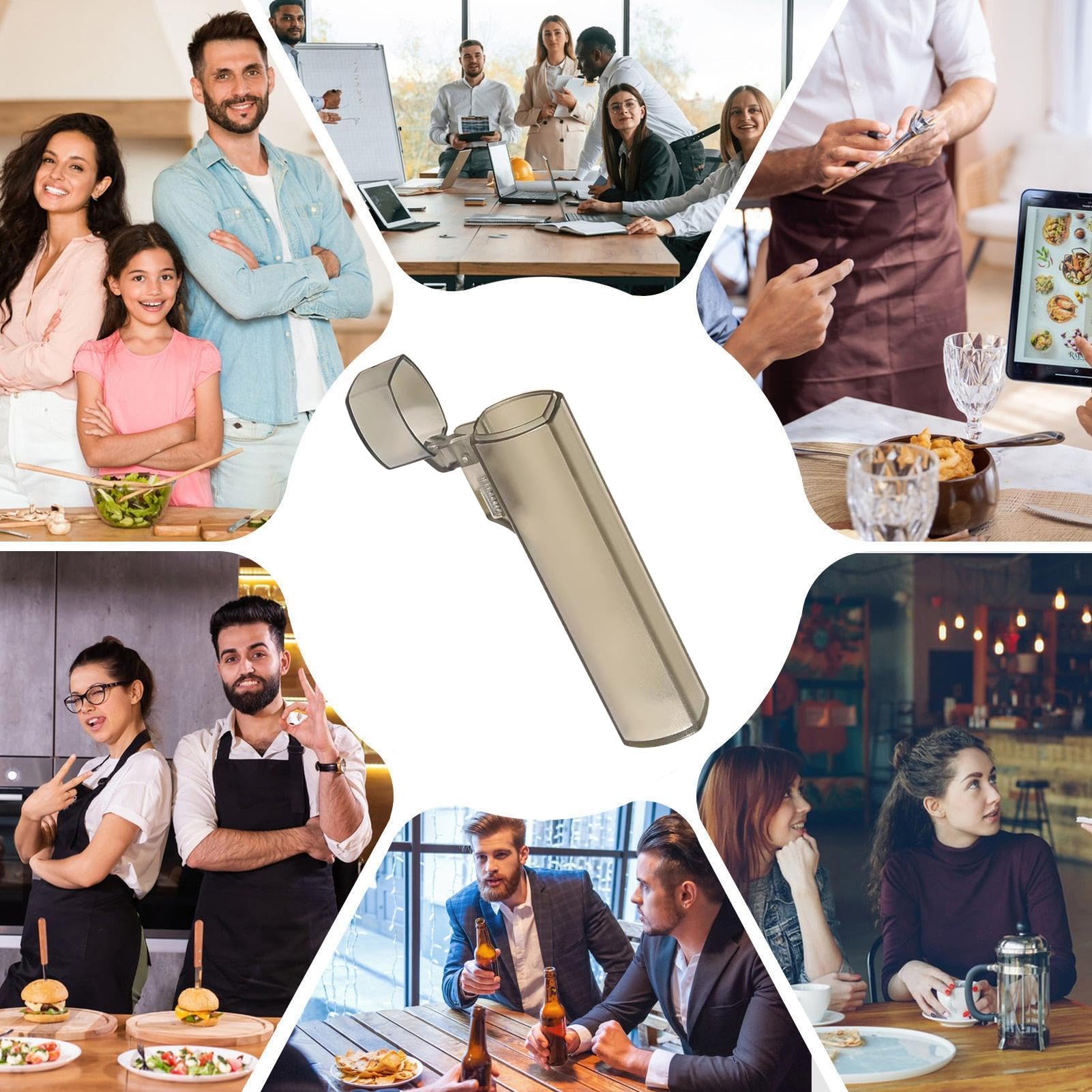 Porta stuzzicadenti da borsetta | Custodia portatile da viaggio per stuzzicadenti, trasparente, leggera, contenitore per stuzzicadenti con coperchio, per esterni, cucina e ristoranti