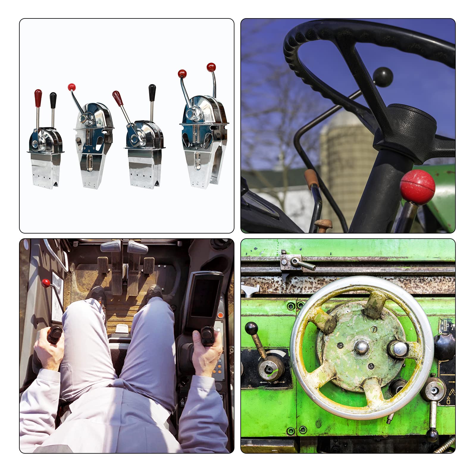 Sourcing Map 12Pcs Fileté Bille Boutons, M6x25mm Femelle