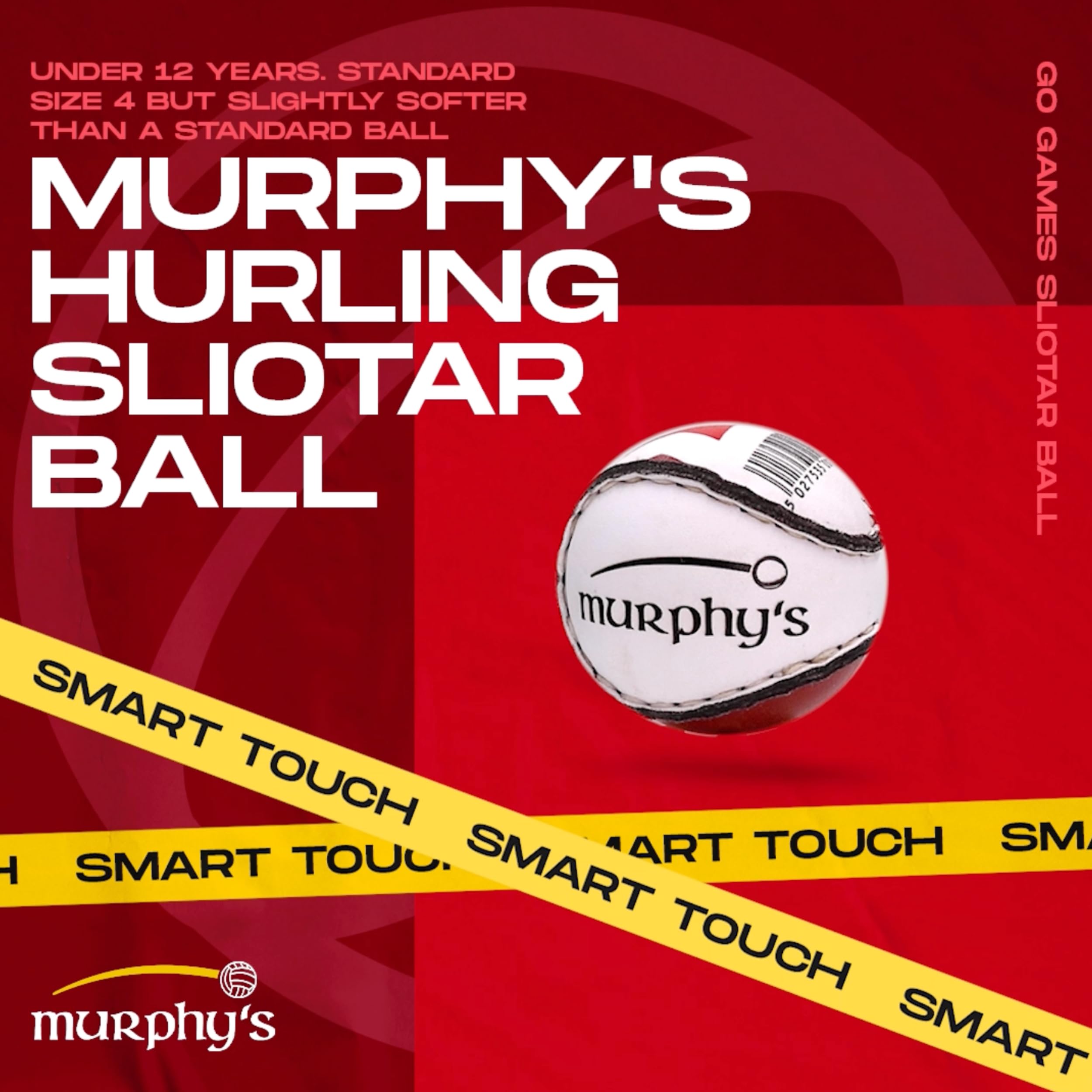 Murphys Murphy's Hurling Sliotar Ball Piłki do ćwiczeń, Dorośli Unisex, Wielobarwny (Wielobarwny), Jeden Rozmiar