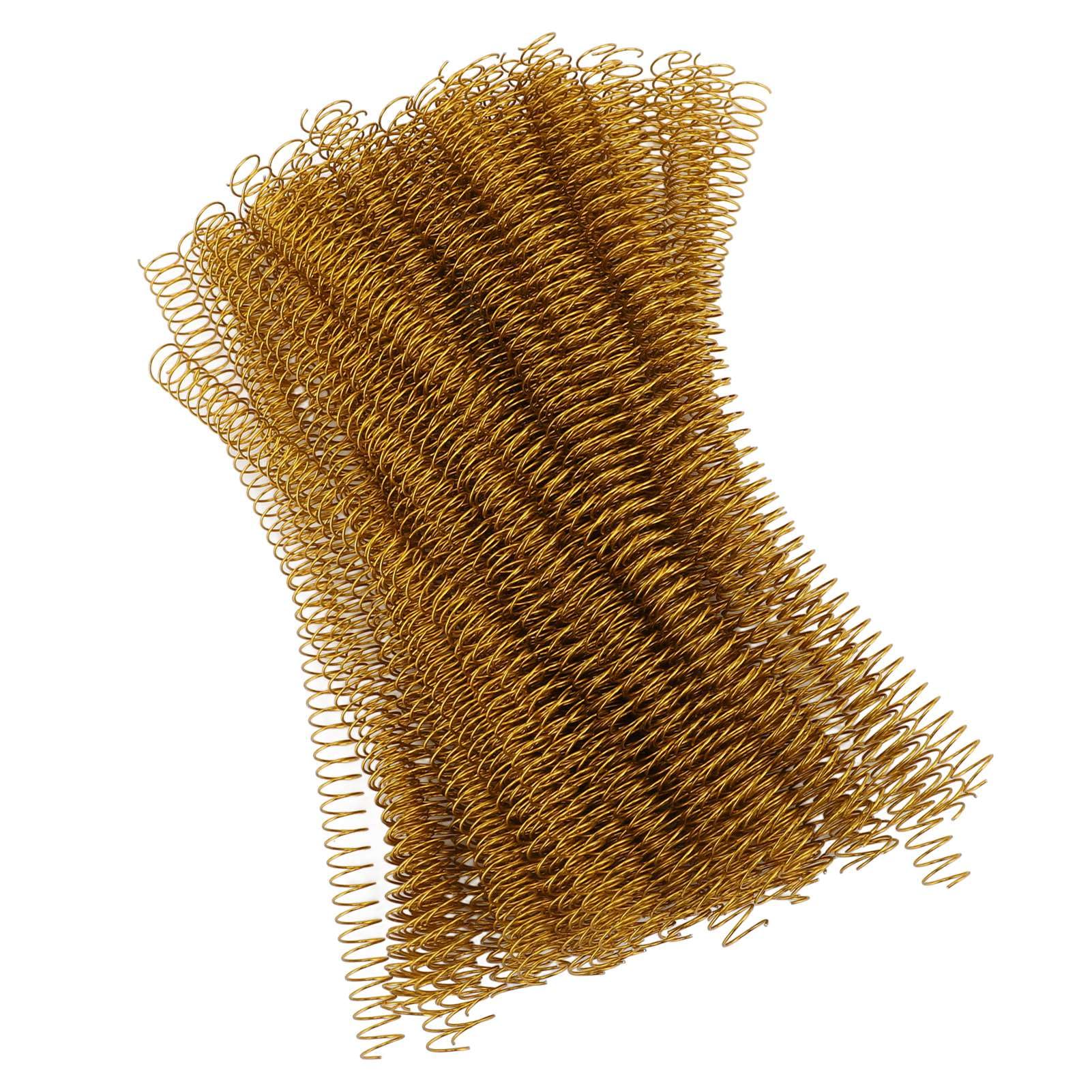 Bobines de Reliure en Spirale 14,3 Mm, Bobines de Reliure en Spirale 48 Anneaux Rapport 4:1 Découpables pour les Projets de Reliure (GOLD)