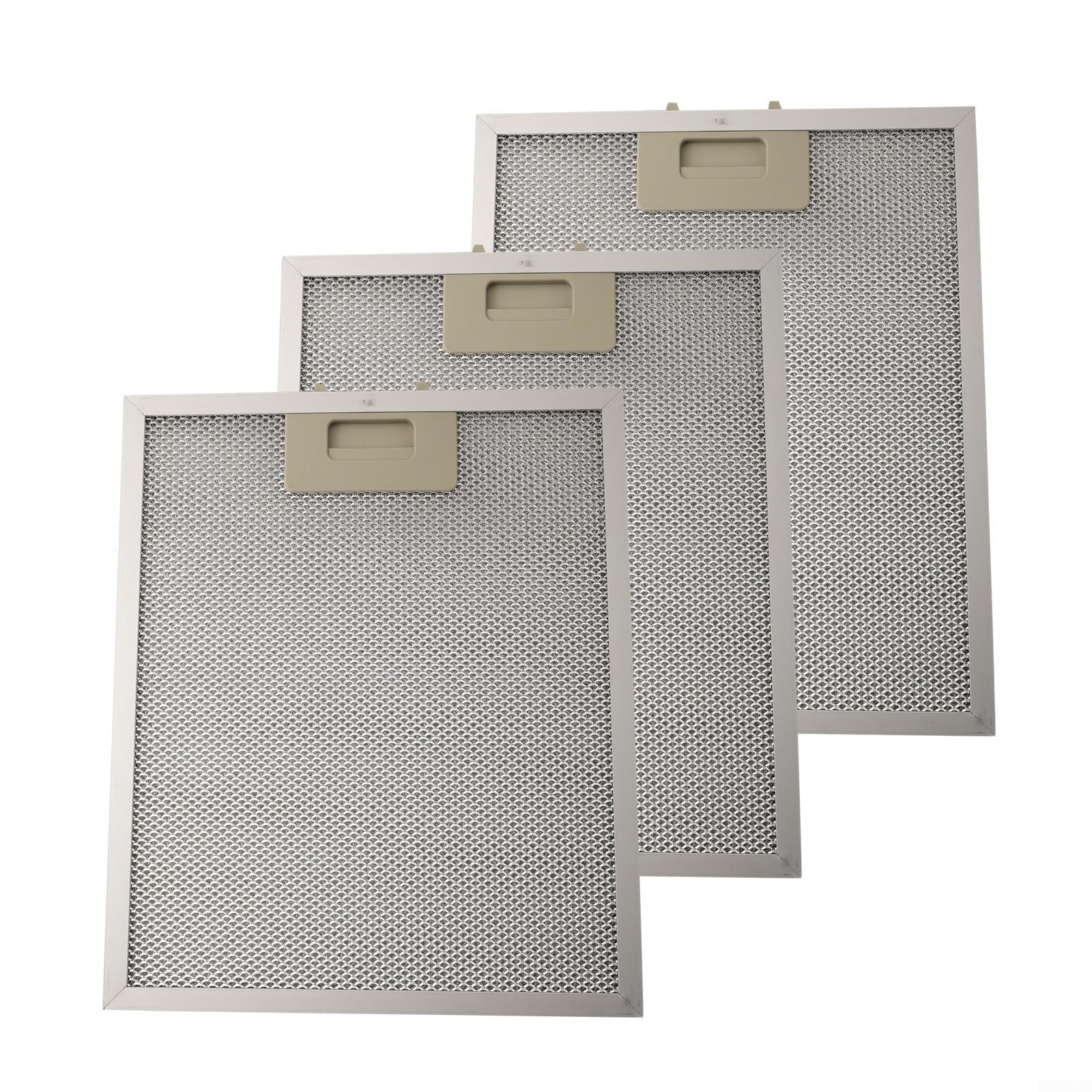 Filtro Cappa aspirante per Grasso, Filtro a Rete Metallica da 3 Pezzi, unità in Rete di Alluminio Lavabili, 5 Strati di Grasso di Alluminio, 300 x 250 mm