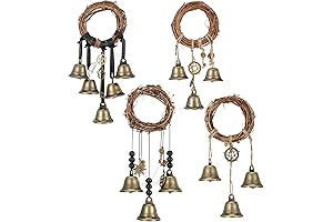 4 Pieces Decorative Bells for Decor: An Enchanting Touch to Your Boho Haven