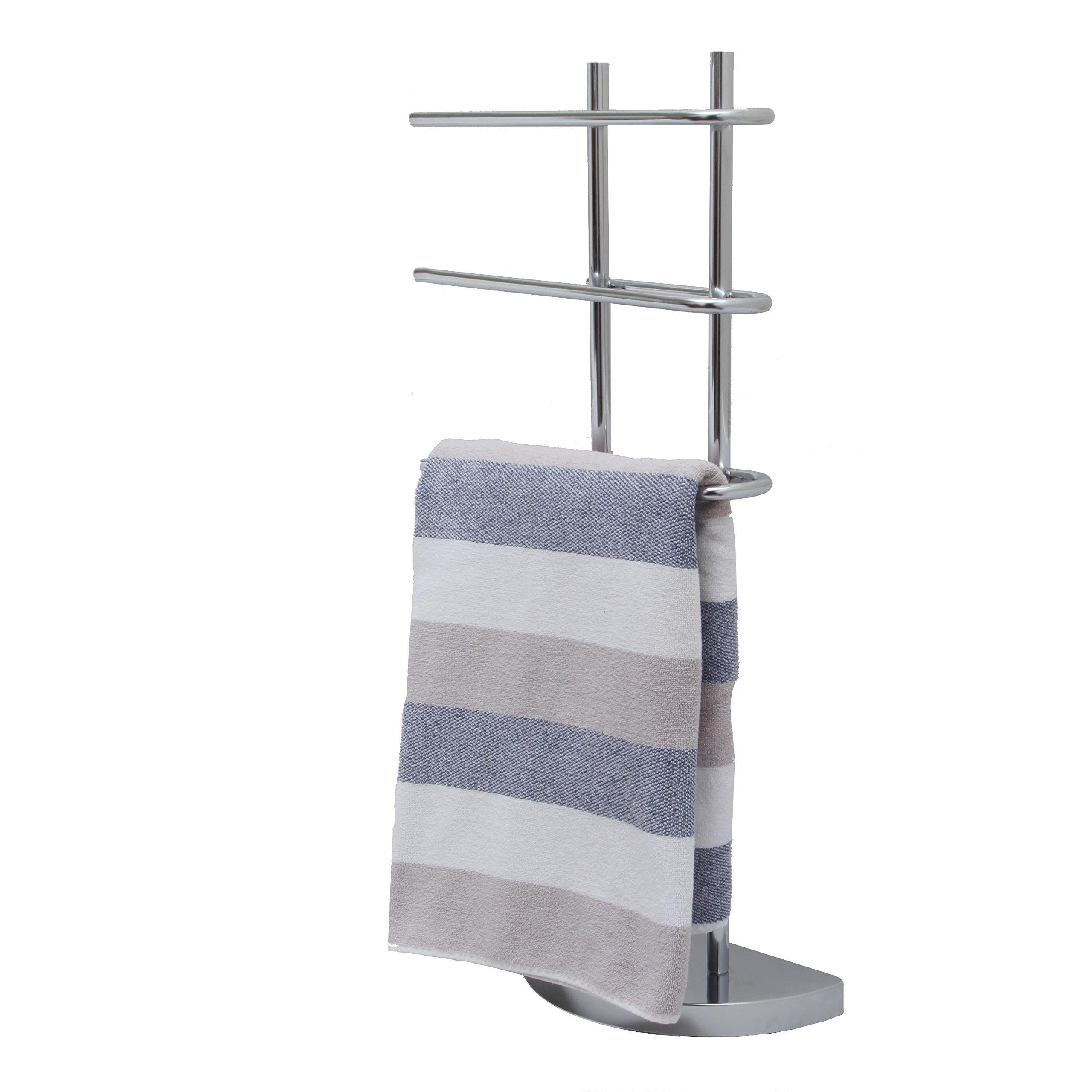 Pilot Imports 3 Arm Bar Towel Free Standing Bathroom Bath Towel Rail (3 Arm Bar Towel)