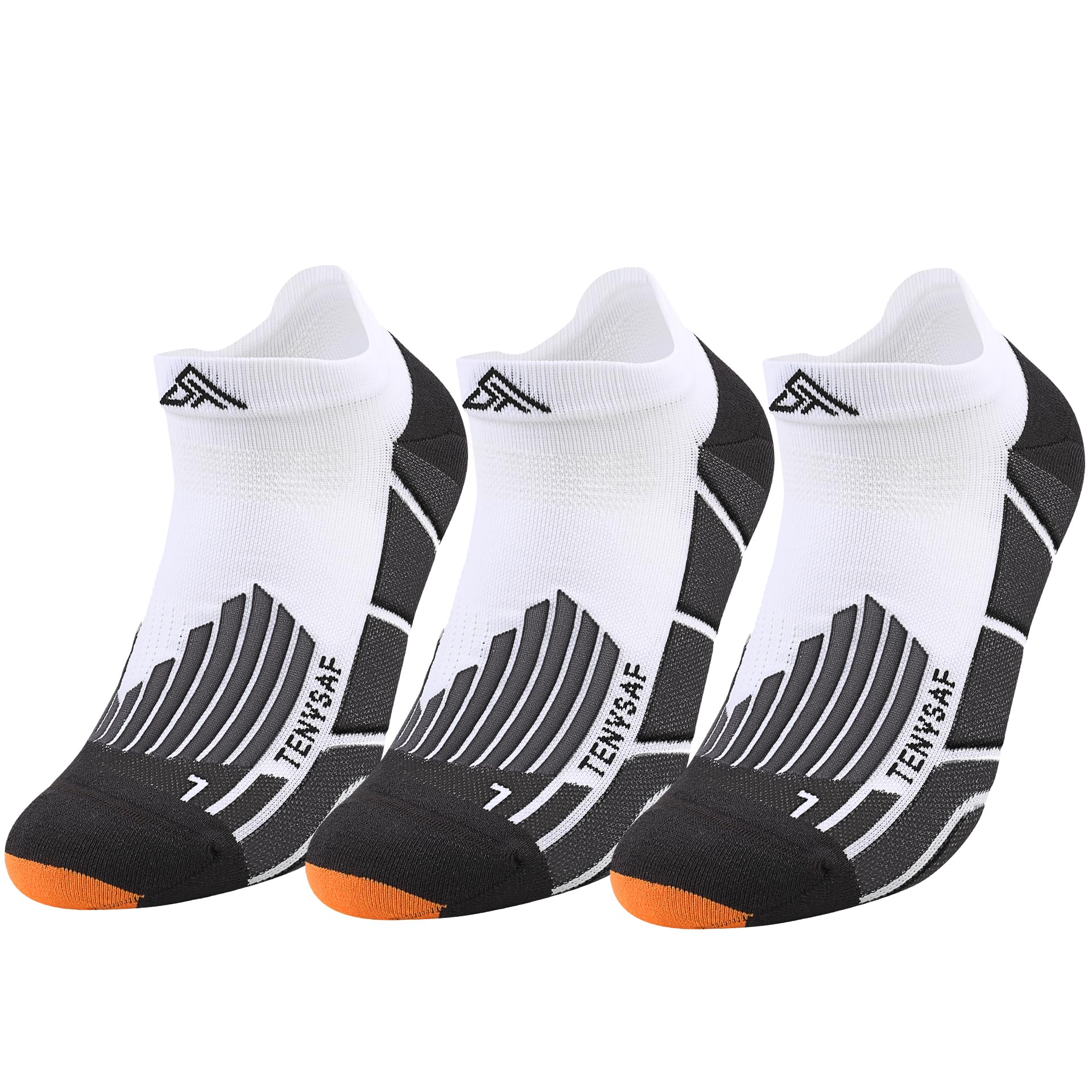 Lounwee Kompressions Laufsocken für Herren Damen: Sport Kurze Socken Anti Blase Sportsocken for Läufer Wandern Fahrrad Trekking 3 Paar