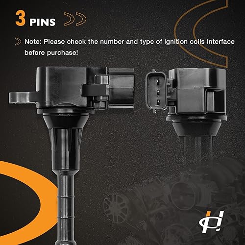Miniatura 4 de HQPASFY Paquete de 6 bobinas de encendido compatibles con Infiniti G35 M35 FX35 FX35 Nissan 350Z 3.5L V6 2003-2008 Reemplazan # 22448-AL61C,