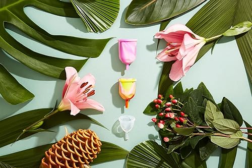 Miniatura 9 de LUMMA Copa menstrual  Cómodos vasos reutilizables  Silicona flexible de grado médico suave  Fácil de usar  A prueba de fugas  Elección sostenible